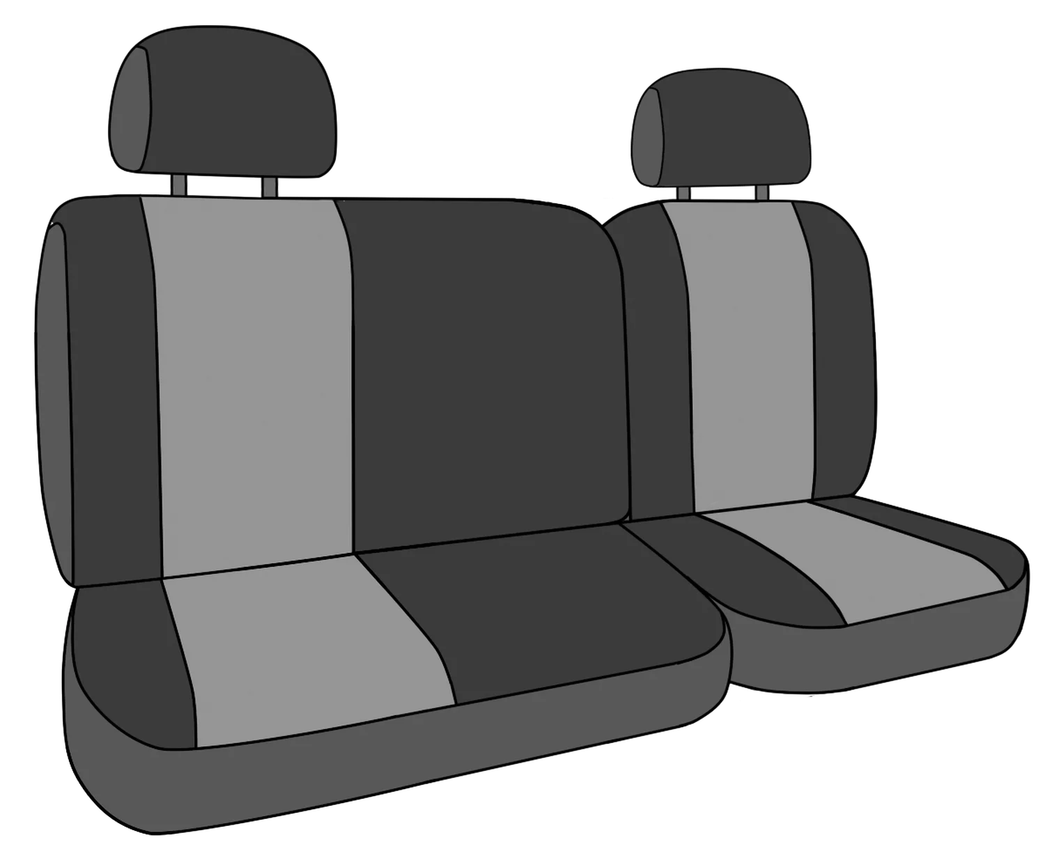 CalTrend Rear 40/60 Split Bench Mossy Oak Seat Covers for 2020-2022 Jeep Gladiator - JP236-76MB Brake Up Country Insert with Black Trim