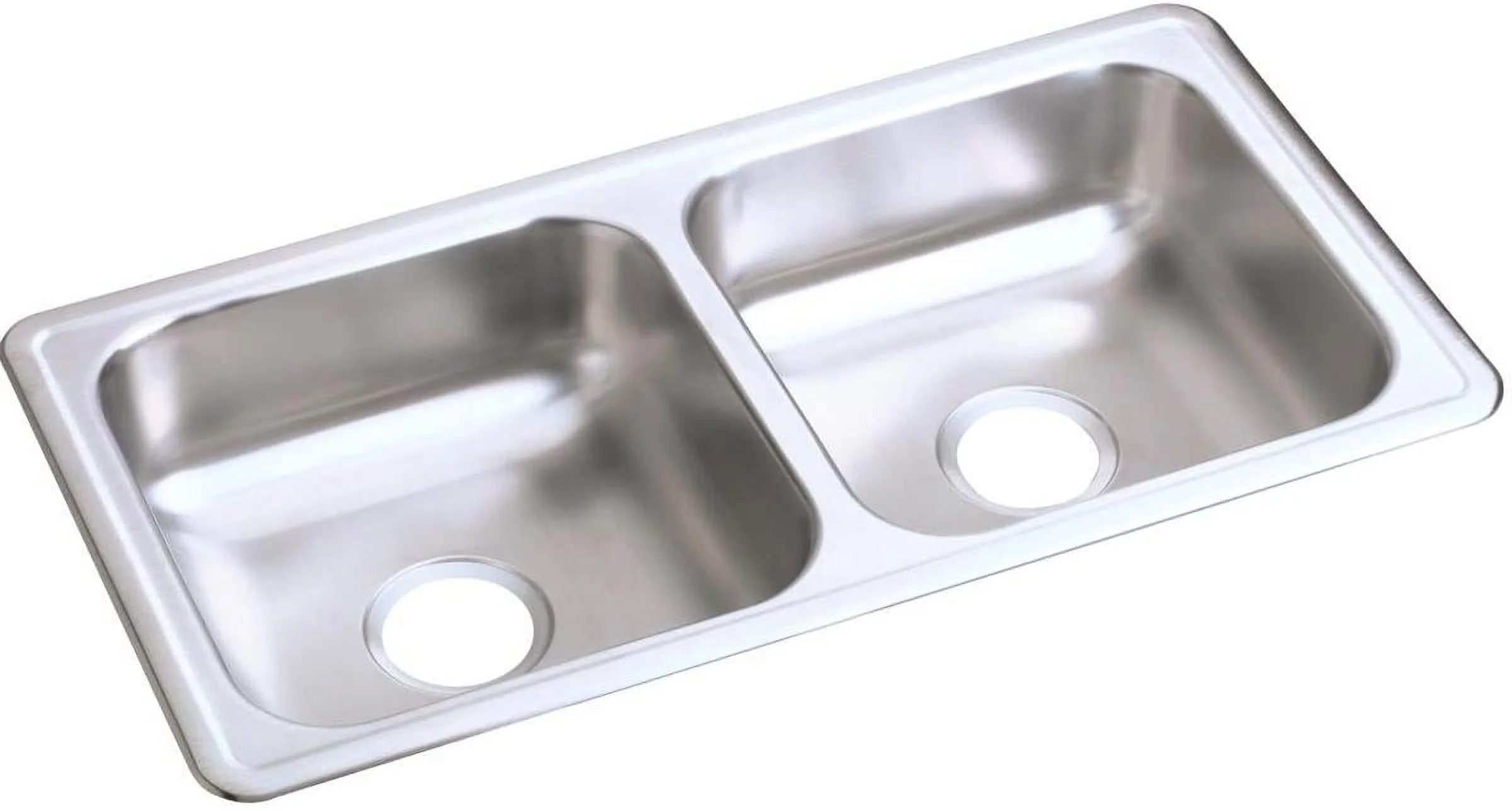 OUWI D23317 Dayton Equal Double Bowl Drop-in Stainless Steel Sink