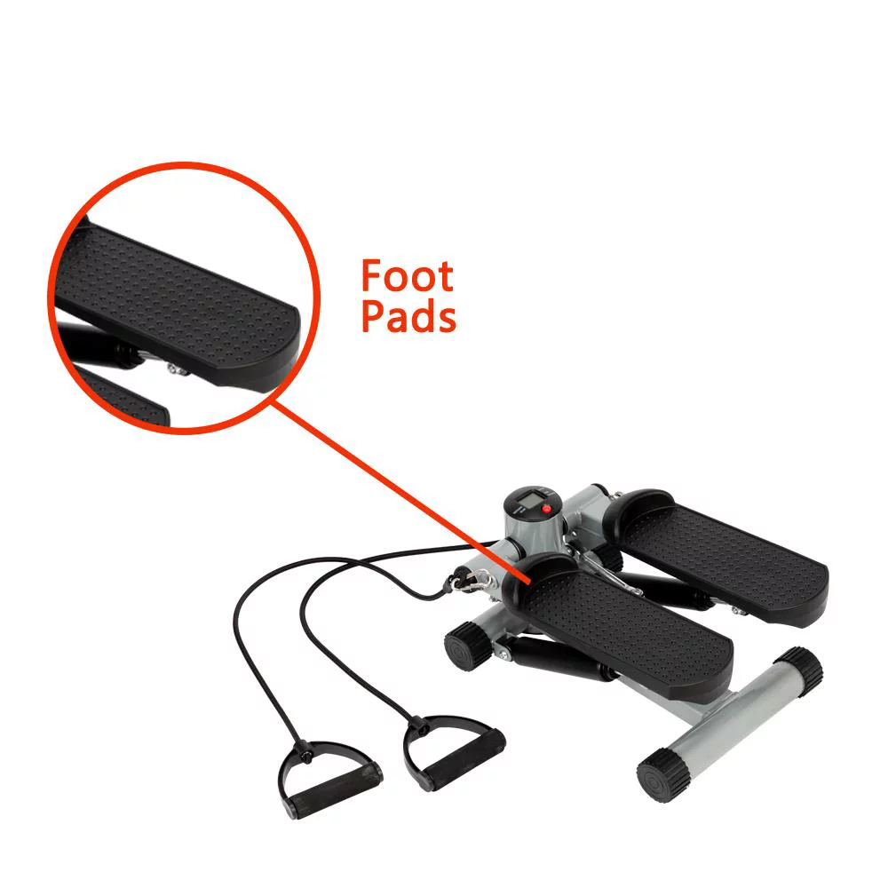 Ktaxon Air Climber Stair Stepper Exerciser Machine, Aerobic Fitness Step Cardio Equipment, with Resistance Bands, Home Gym Use