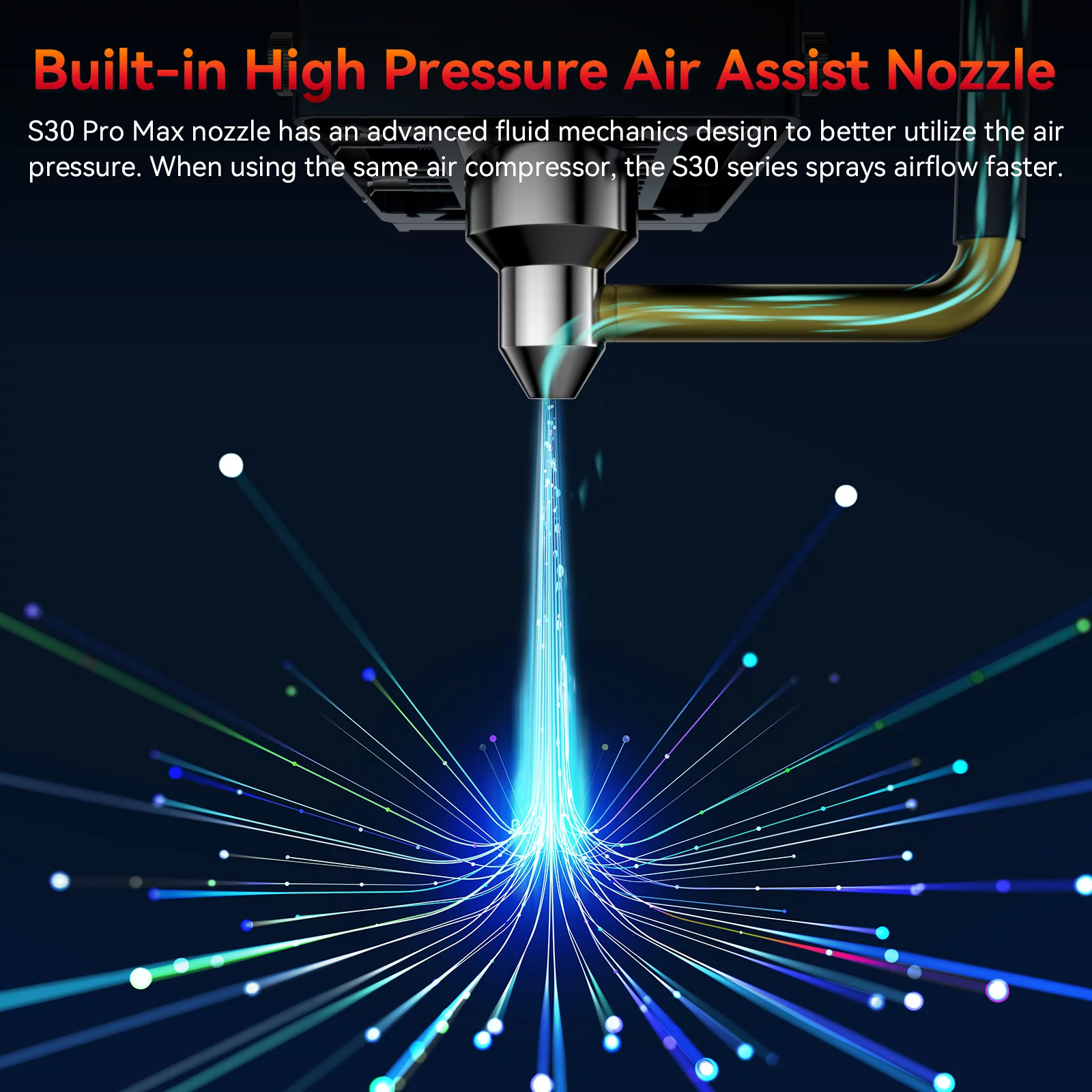 SCULPFUN S30 PRO MAX Engraver, 20W Engraving Machine with Automatic Air-assist System, Replaceable Lens Eye Protection Shield, 410x400mm Engraving Area