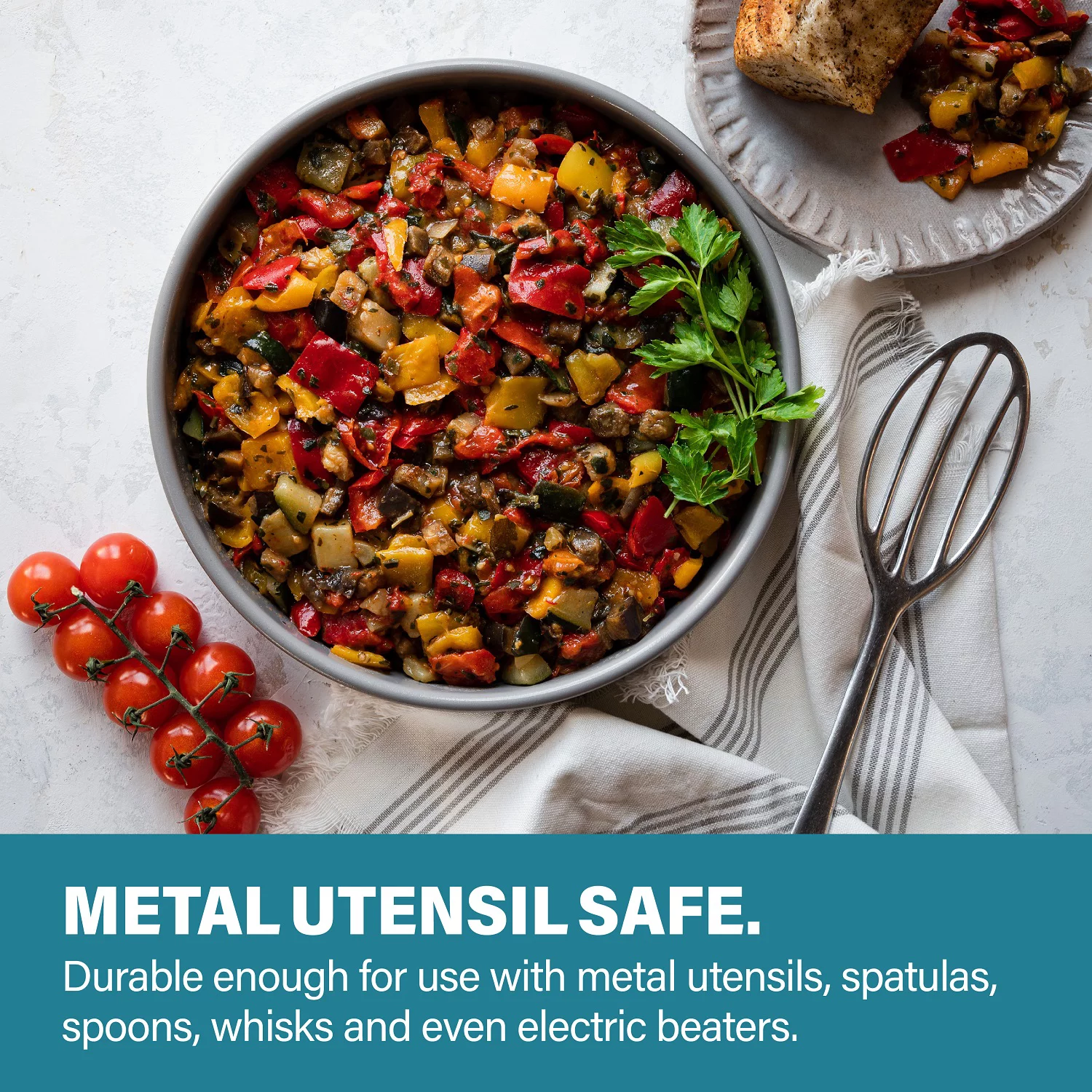 Gotham Steel 17 Piece Pots and Pans Set, Nonstick Cookware Set with Utensils