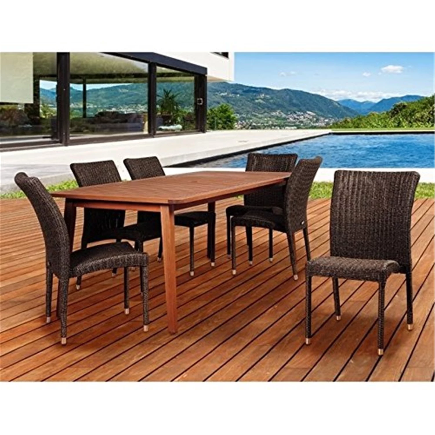 International Home Amazonia 7 Piece Patio Dining Set