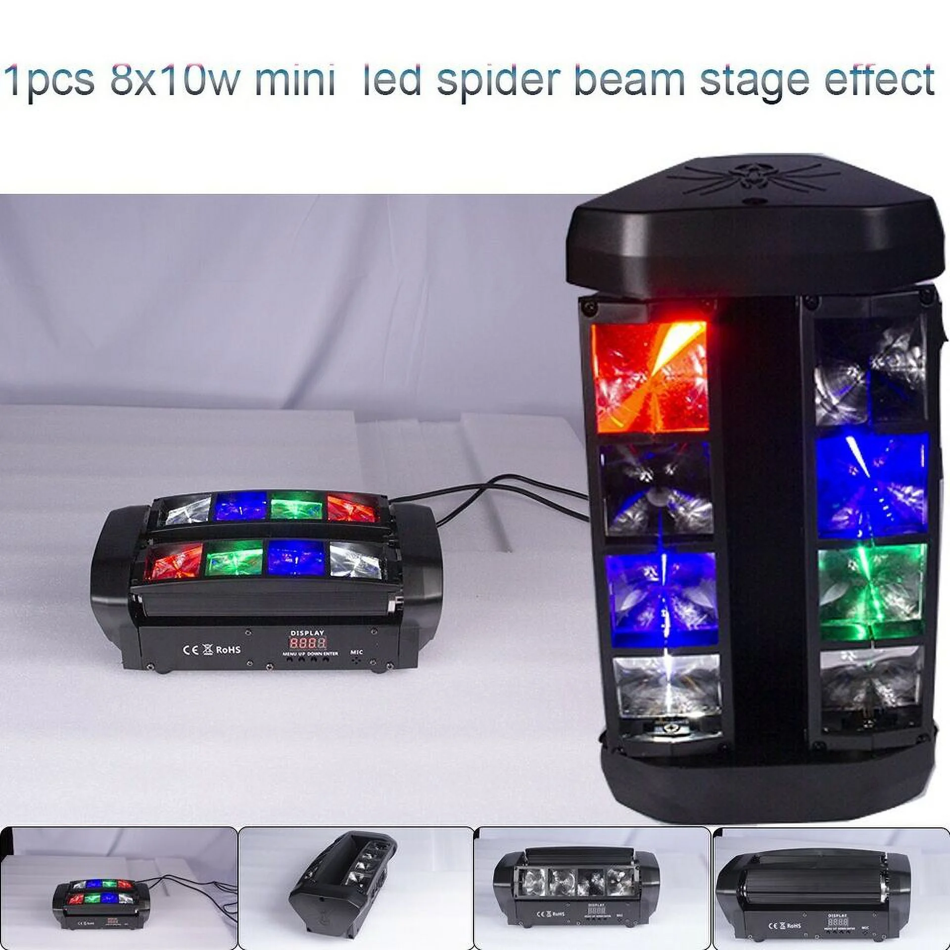 Mini LED Moving Head Beam Stage Light Spider 80w Disco DJ Lighting Stage Effect