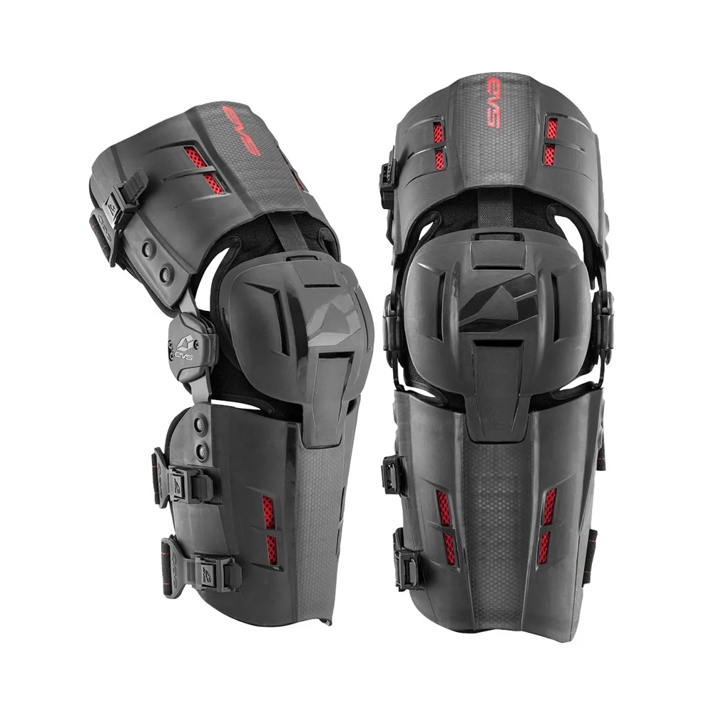 EVS RS9 Knee Brace Pair Large Black