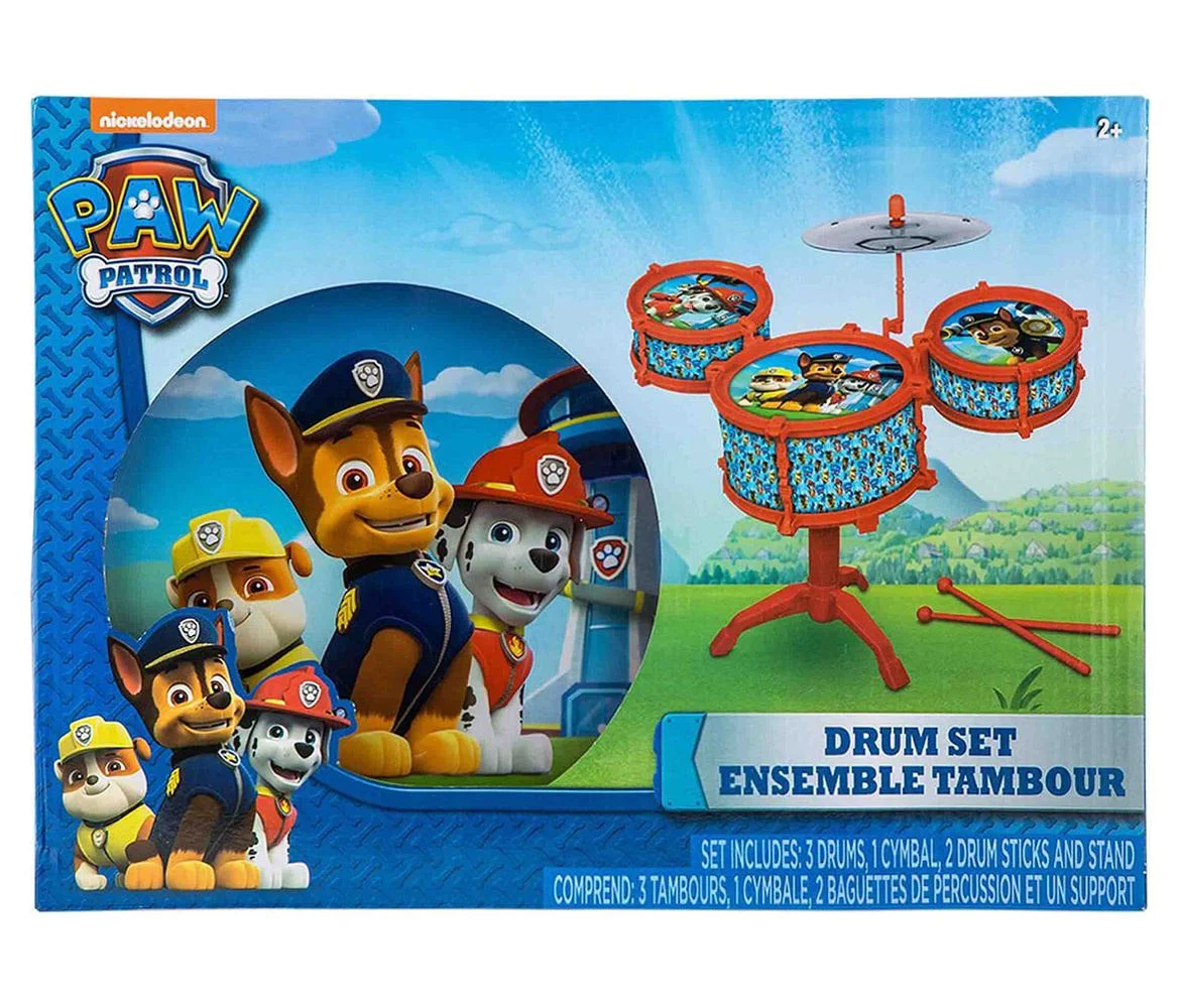 Disney Junior Paw Patrol Toy Drum Kit Set