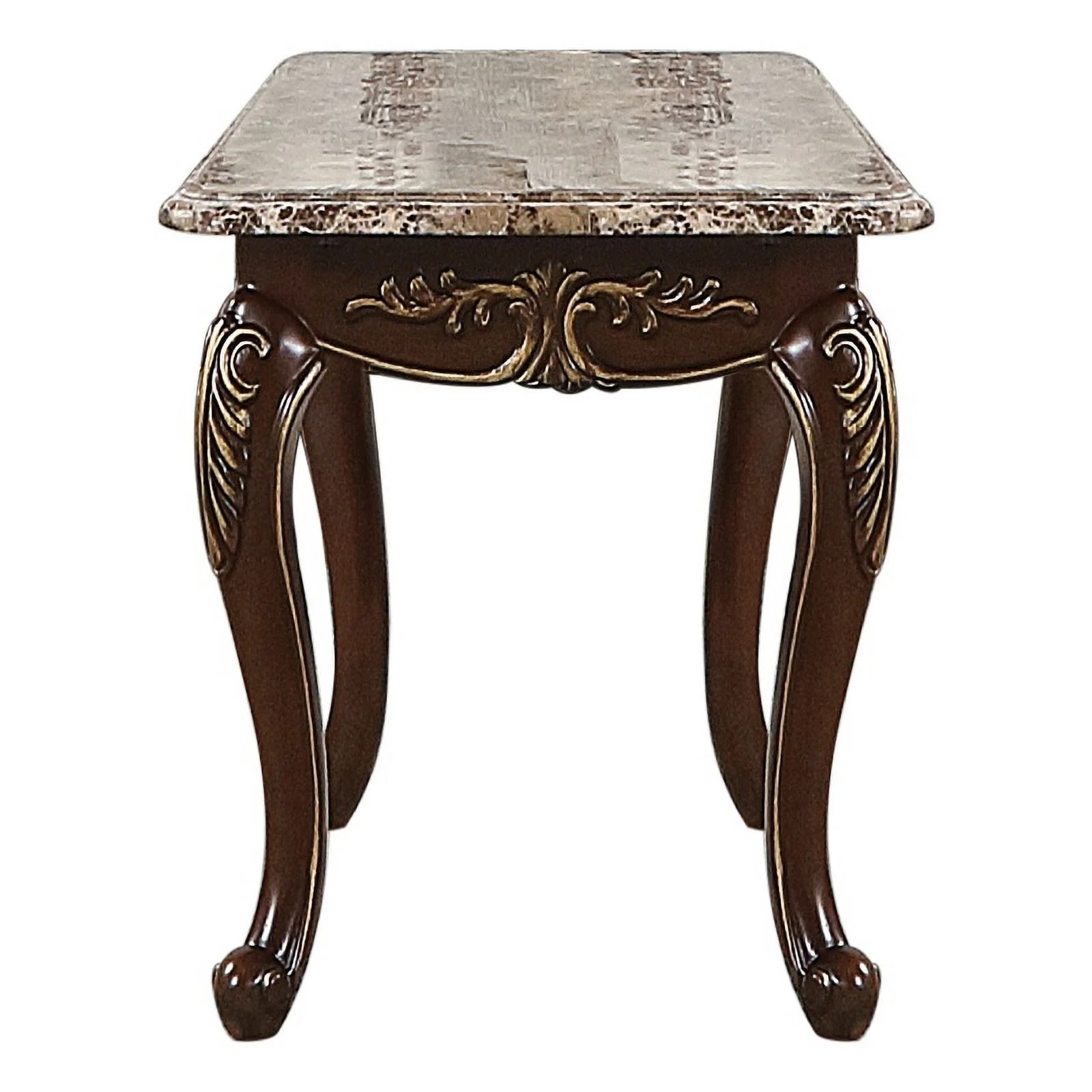 Pemberly Row Traditional End Table made with Wood in Cherry Finish