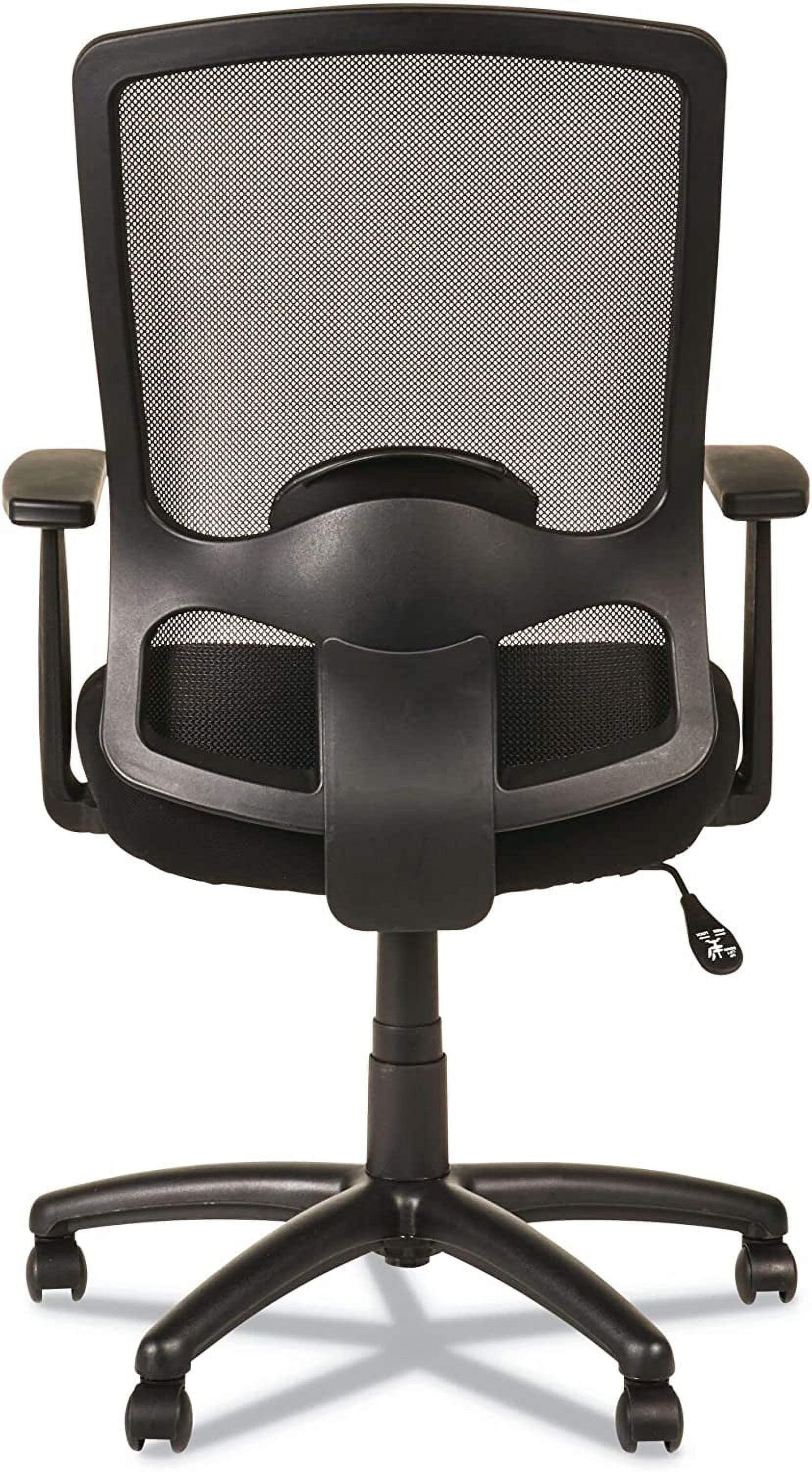 TJUNBOLIFE ALEET4117B Etros Series 18.11 in. to 22.04 in. Seat Height High-Back Swivel/Tilt Chair - Black