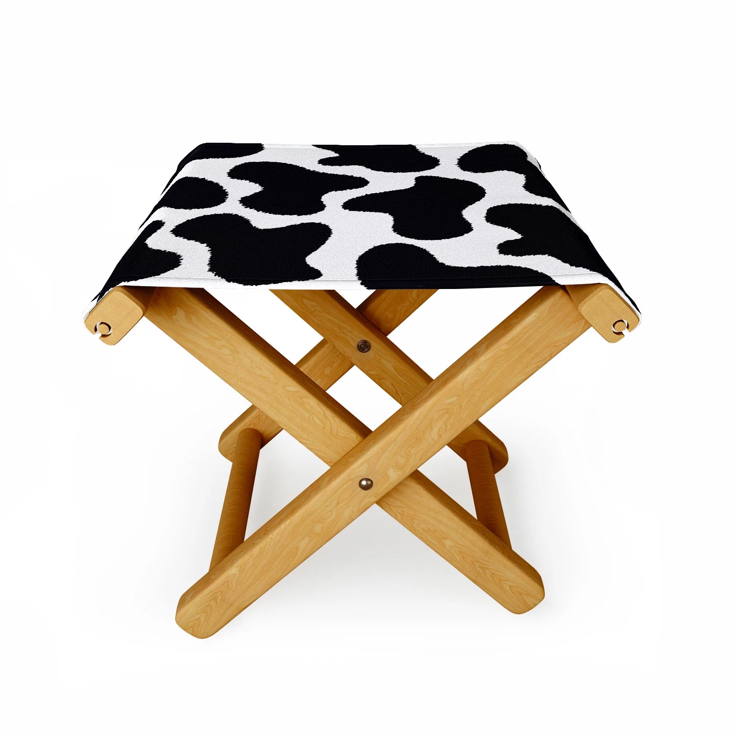 Society6 Mooooo Black and White by MariaMariaCreative Outdoor Ottoman