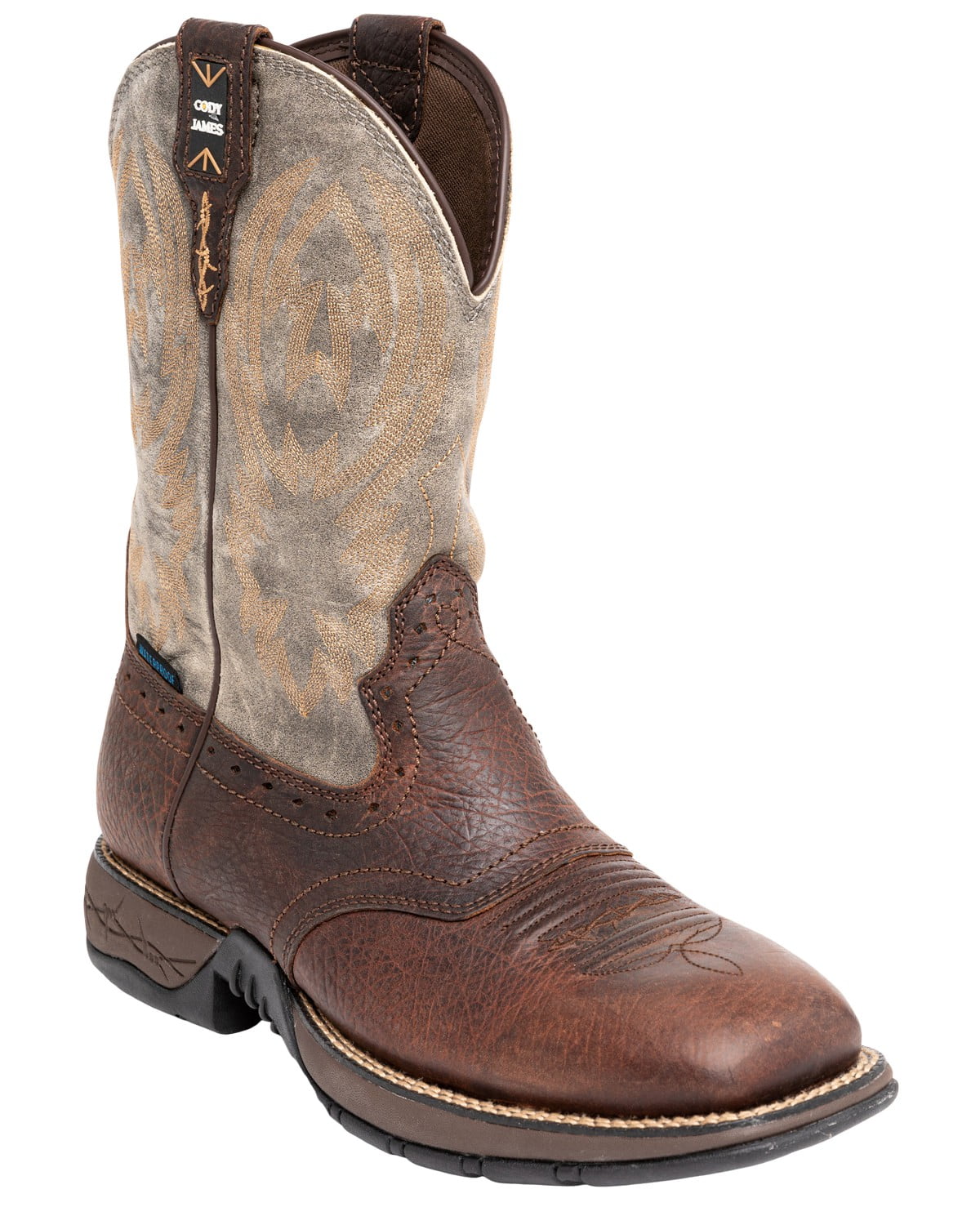 Cody James Men's Tyche Lite Performance Western Boot Broad Square Toe Brown 10 D(M) US