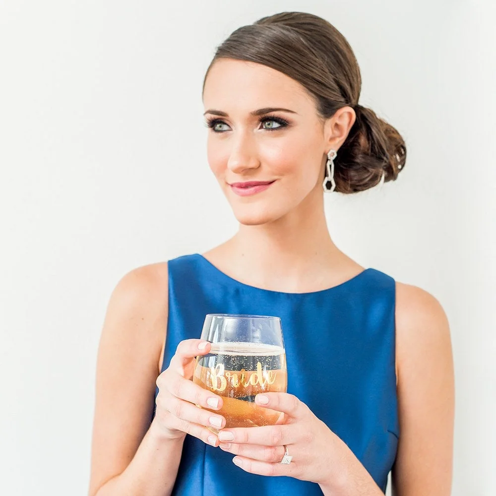 Weddingstar Stemless Toasting Wine Glass Gift For Wedding Party - Bride