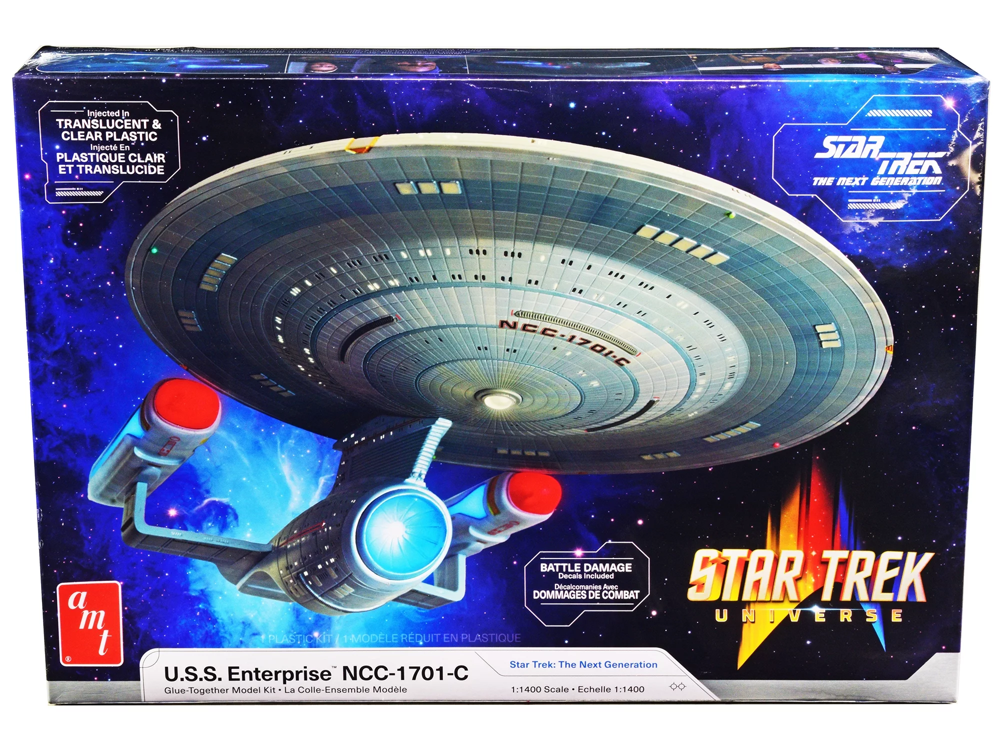 Skill 2 Model Kit U.S.S. Enterprise NCC-1701-C Space Ship 