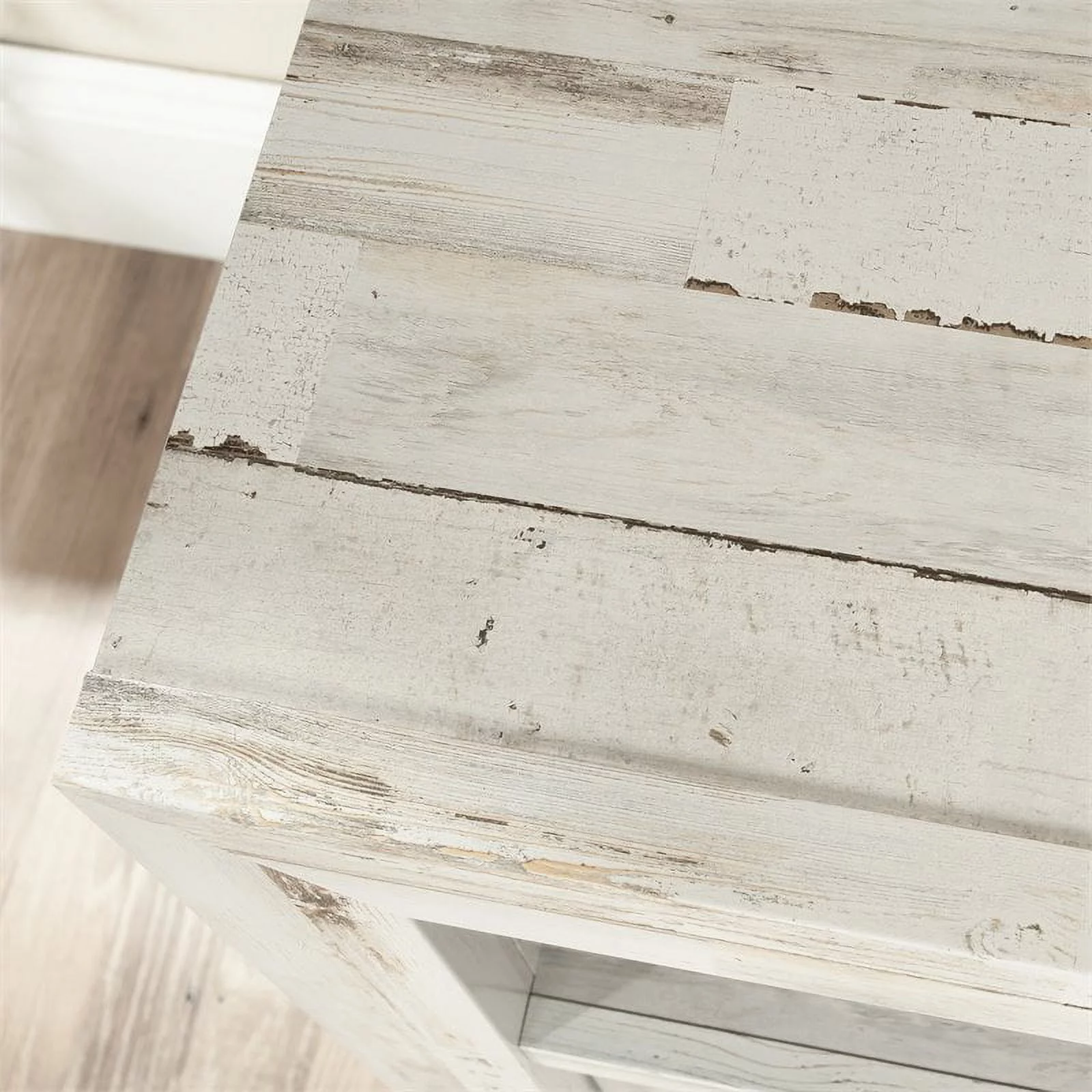 Sauder Dakota Pass 1-Drawer Lateral File with Open Shelf, White Plank Finish