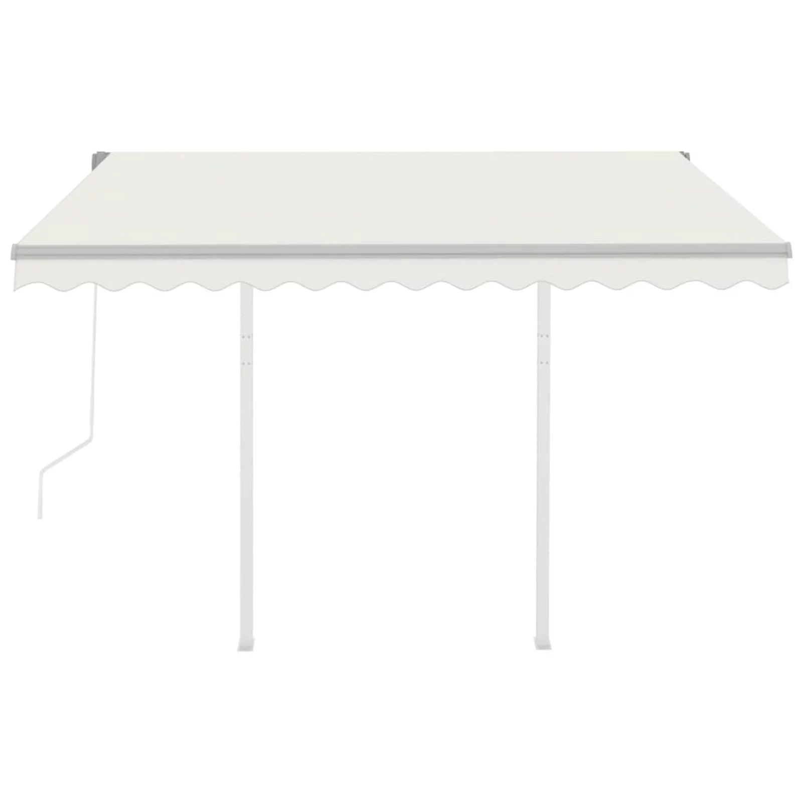 Automatic Retractable Awning with Posts 9.8'x8.2' Cream