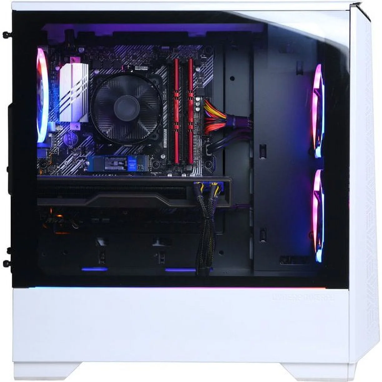 Open Box CYBERPOWERPC Desktop I5-11600KF 16GB 500GB SSD + 2TB HDD RTX 3060 - WHITE
