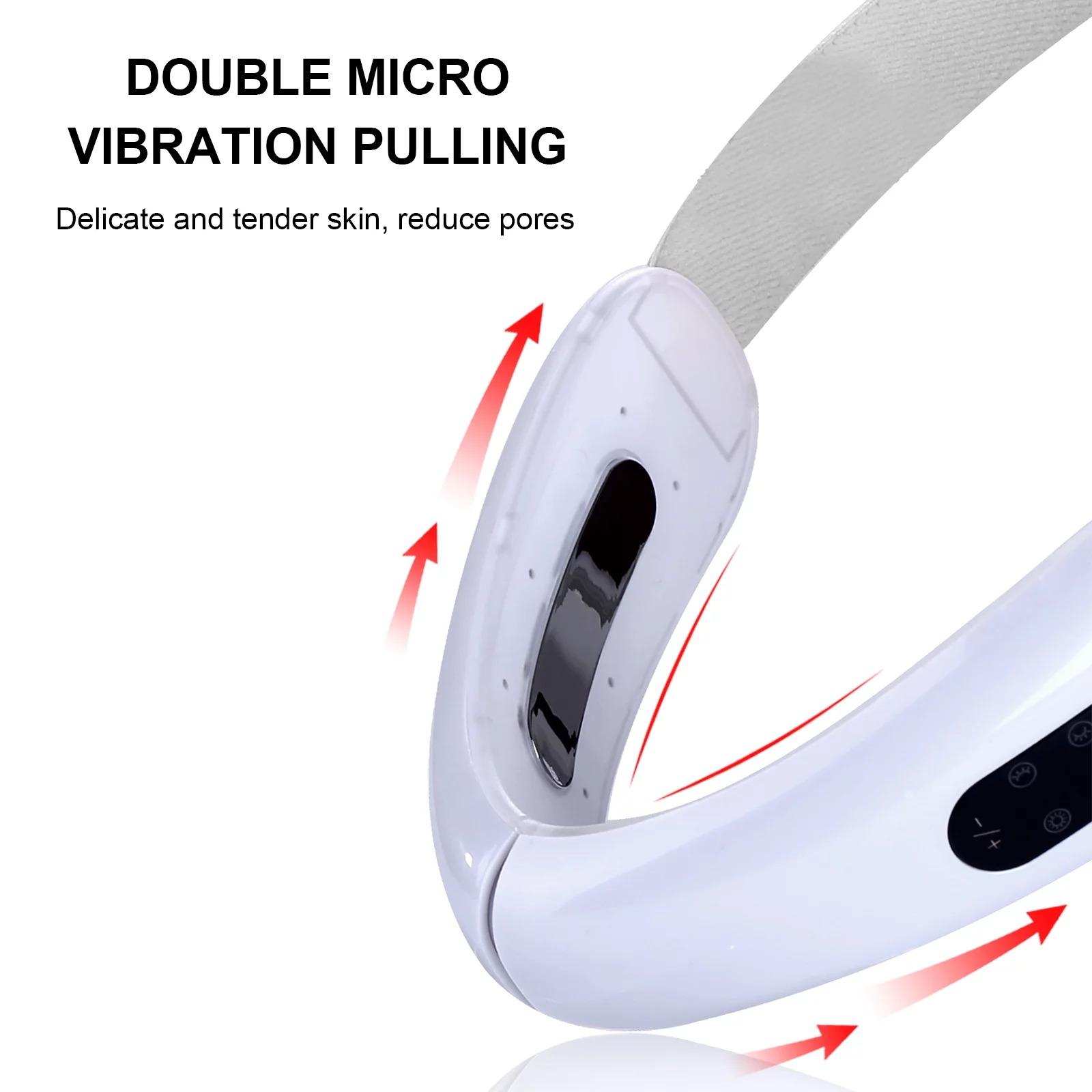 Gecheer Electric V Face Machine Face Lifting Device Smart V-Face Shaping Massager Chin V-Line Up Lift Belt Red Blue LED Photon Therapy