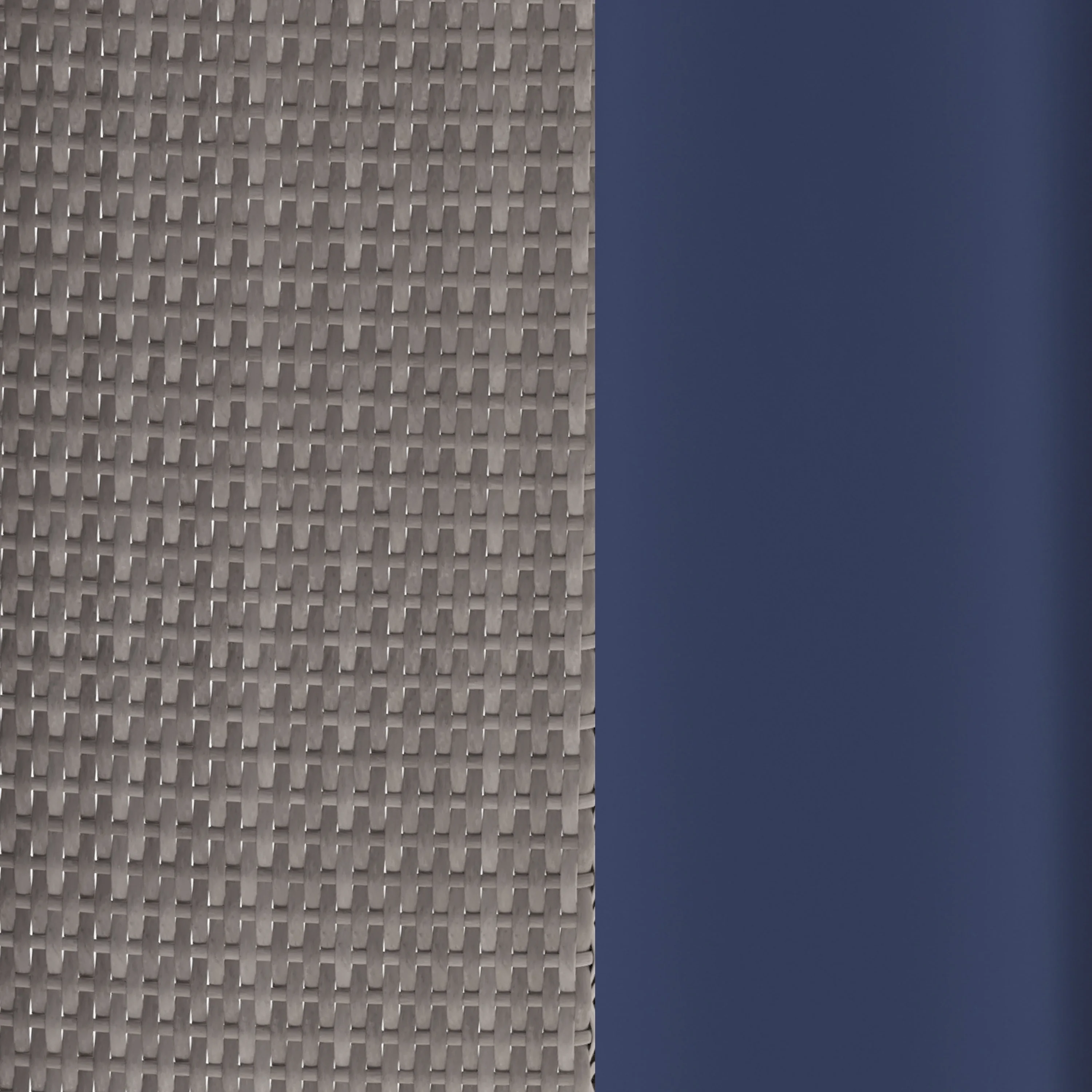 Flash Furniture Aransas Series 4 Piece Gray Patio Set with Steel Frame and Navy Cushions