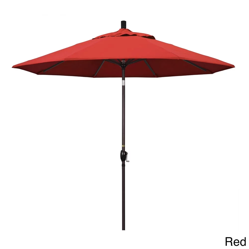 Havenside Home Pompano 9ft Crank Lift Round Umbrella by , Base Not Included Black