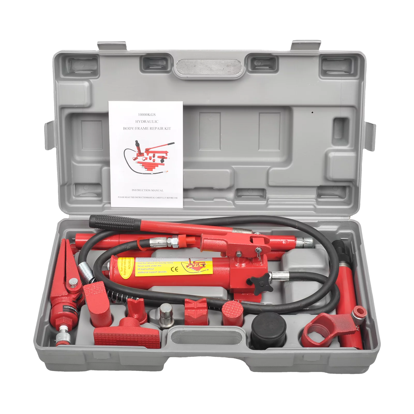 FGJQEFG 6 Ton Porta Power Kit Hydraulic Jack Auto Body Frame Repair Tool Set Air Pump Lift Ram