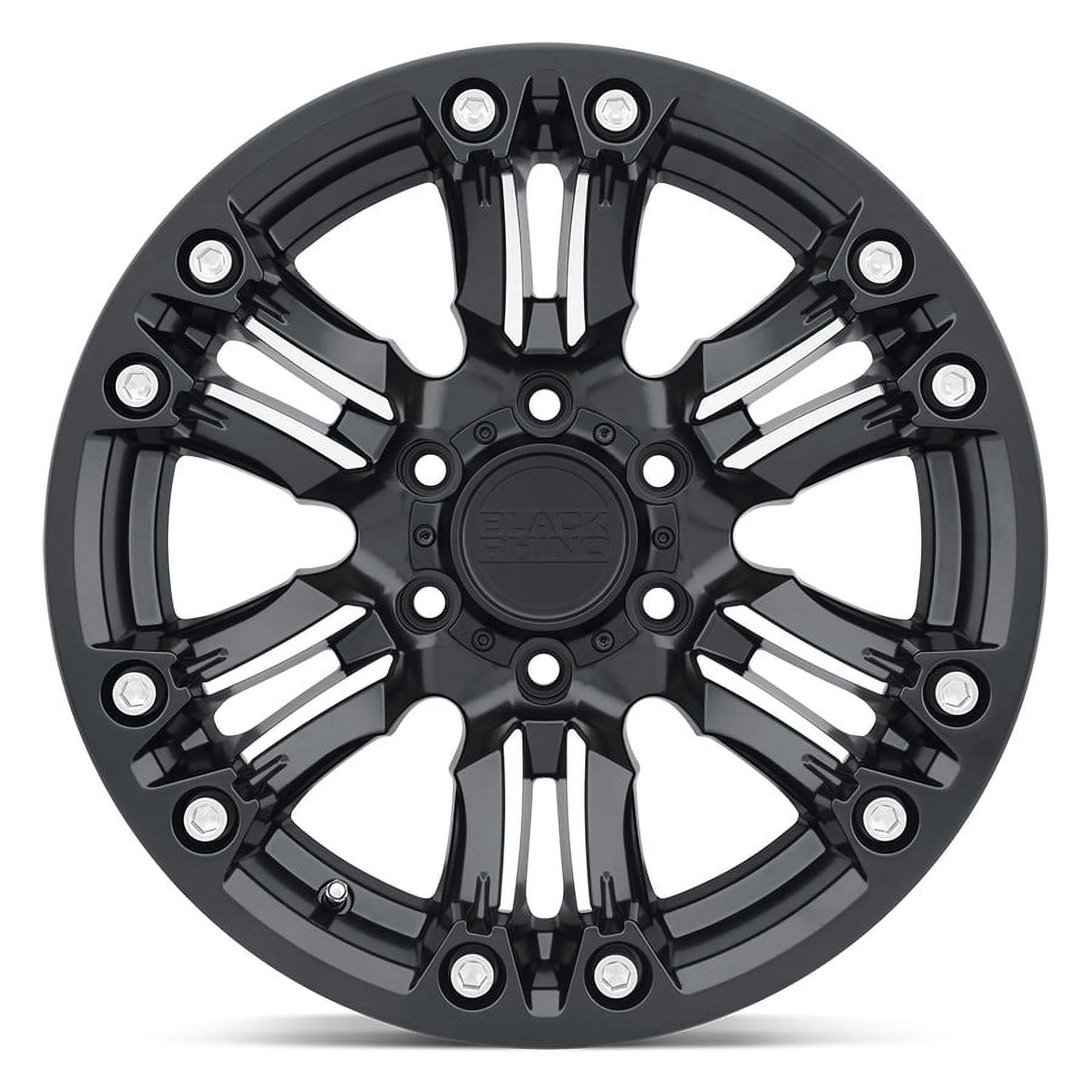 Black Rhino Cast Aluminum Rim BRASG 17X8.5 5X5.0 M-BLK-MCH -18MM, 1785ASG-85127M71