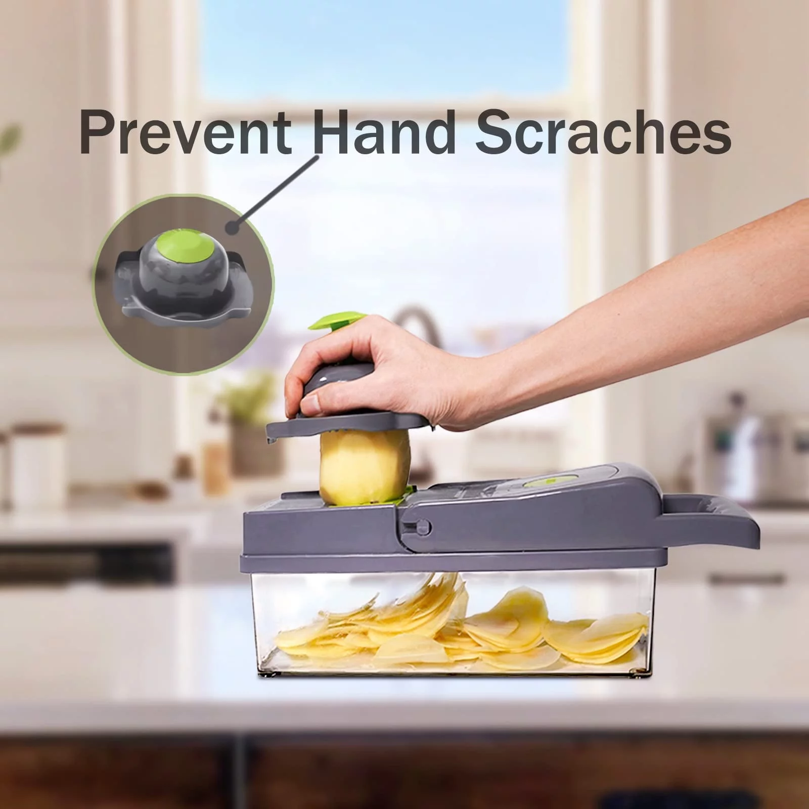 Professional-12-in-1 Vegetable Chopper With Adjustable Slicer-&-Onion Dicer