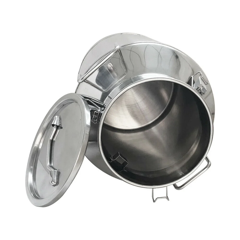 40L/10.56 Gallon Stainless Steel Milk Can - Heavy Duty Farm Milk Jug Milk Bucket