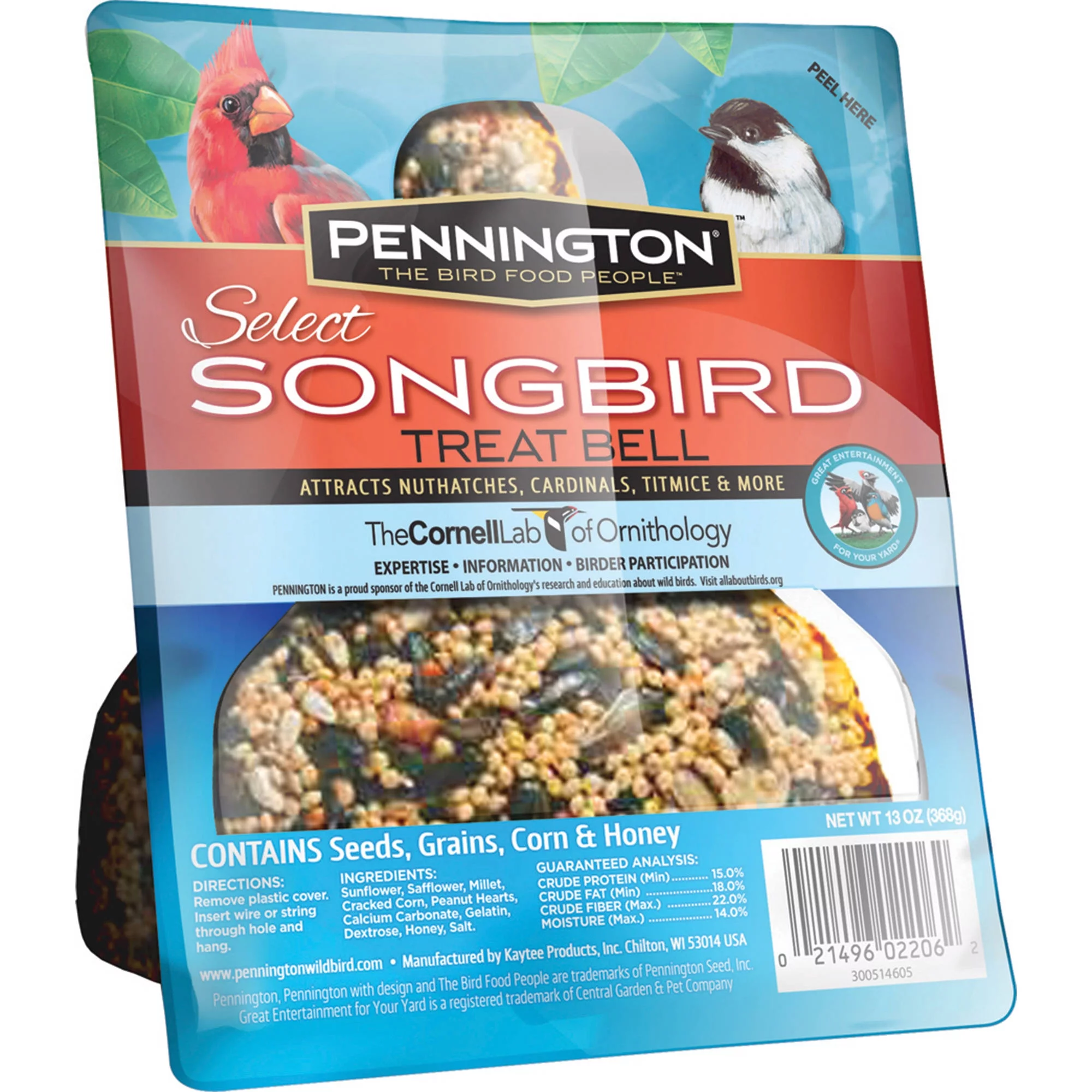 Pennington Select Songbird Treat Bell Instant Feeder, 13oz