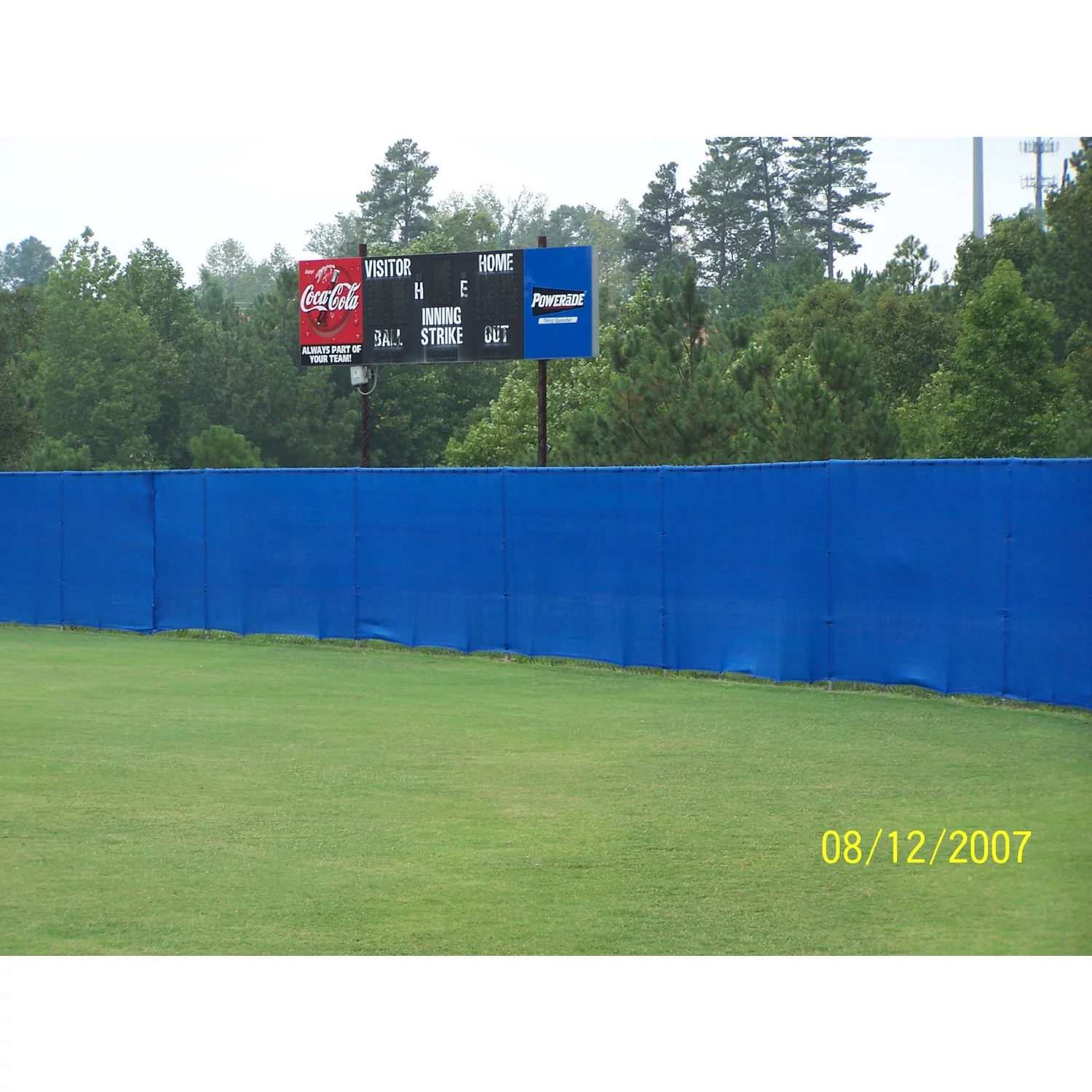 Riverstone Industries PF-615-Blue 5.8 x 15 ft. Knitted Privacy Cloth - Blue