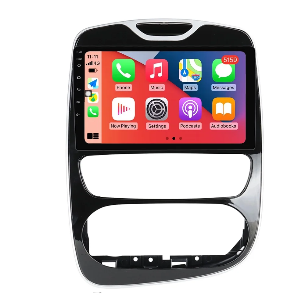 RoverOne Car Stereo CarPlay Android Auto for Renault Clio 4 BH98 KH98 2012 - 2019 GPS Navigation Bluetooth DSP Multimedia Video Player