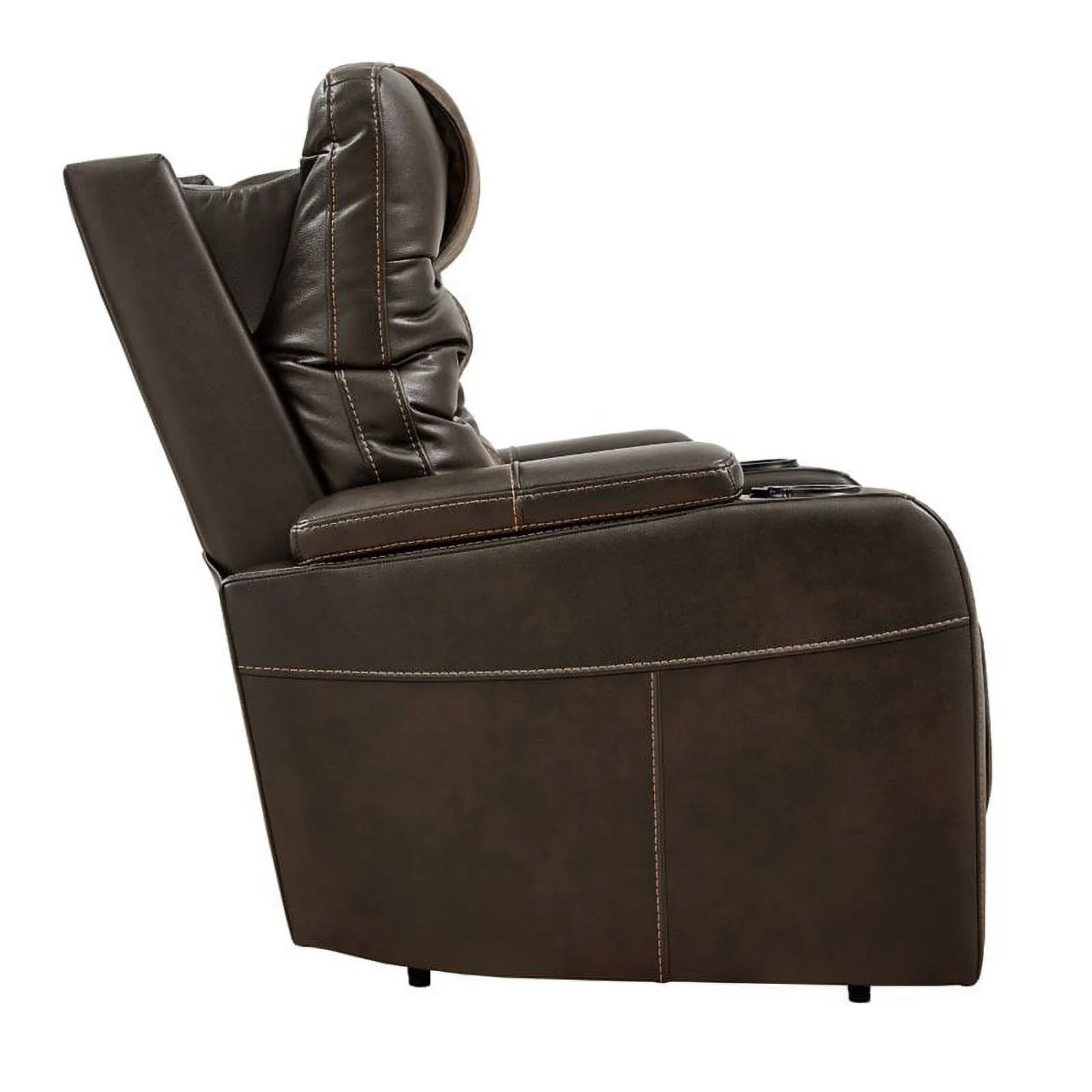 Bowery Hill Composer Power Recliner in Brown