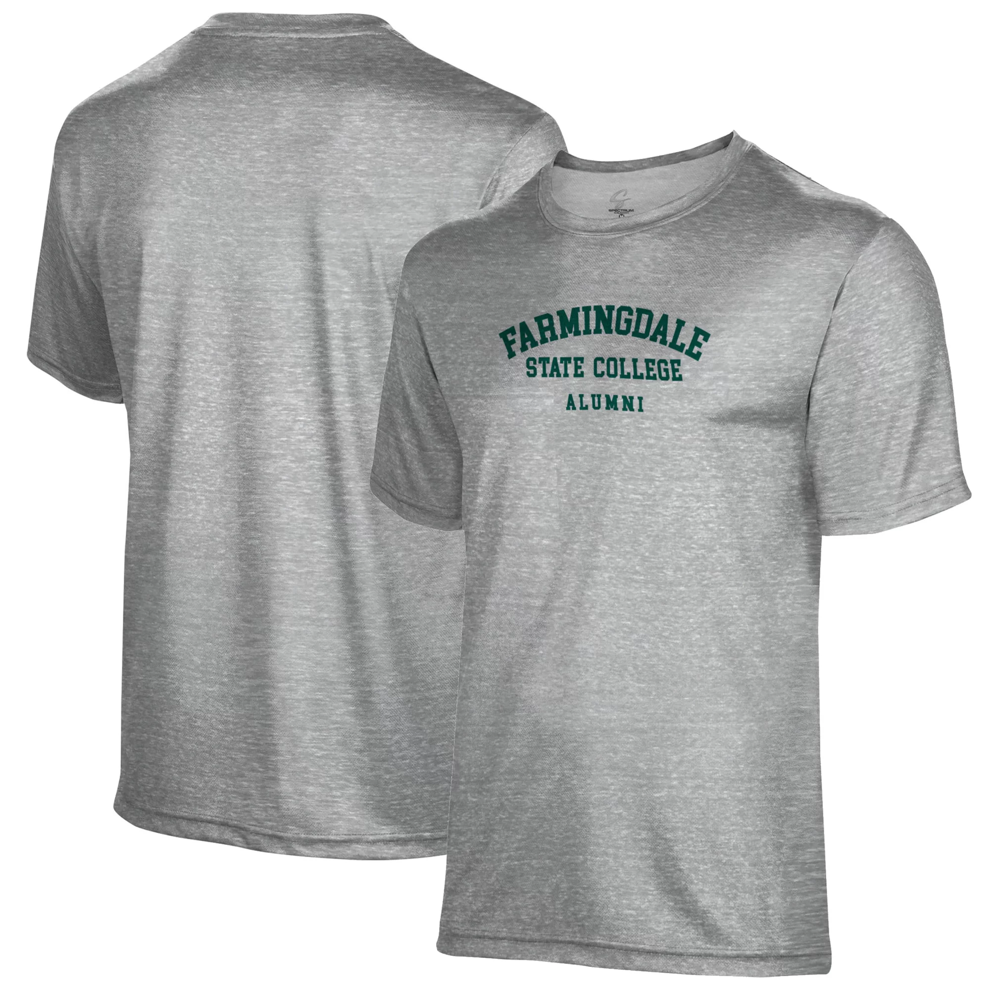 Men's Gray SUNY Farmingdale State Rams Alumni Name Drop T-Shirt