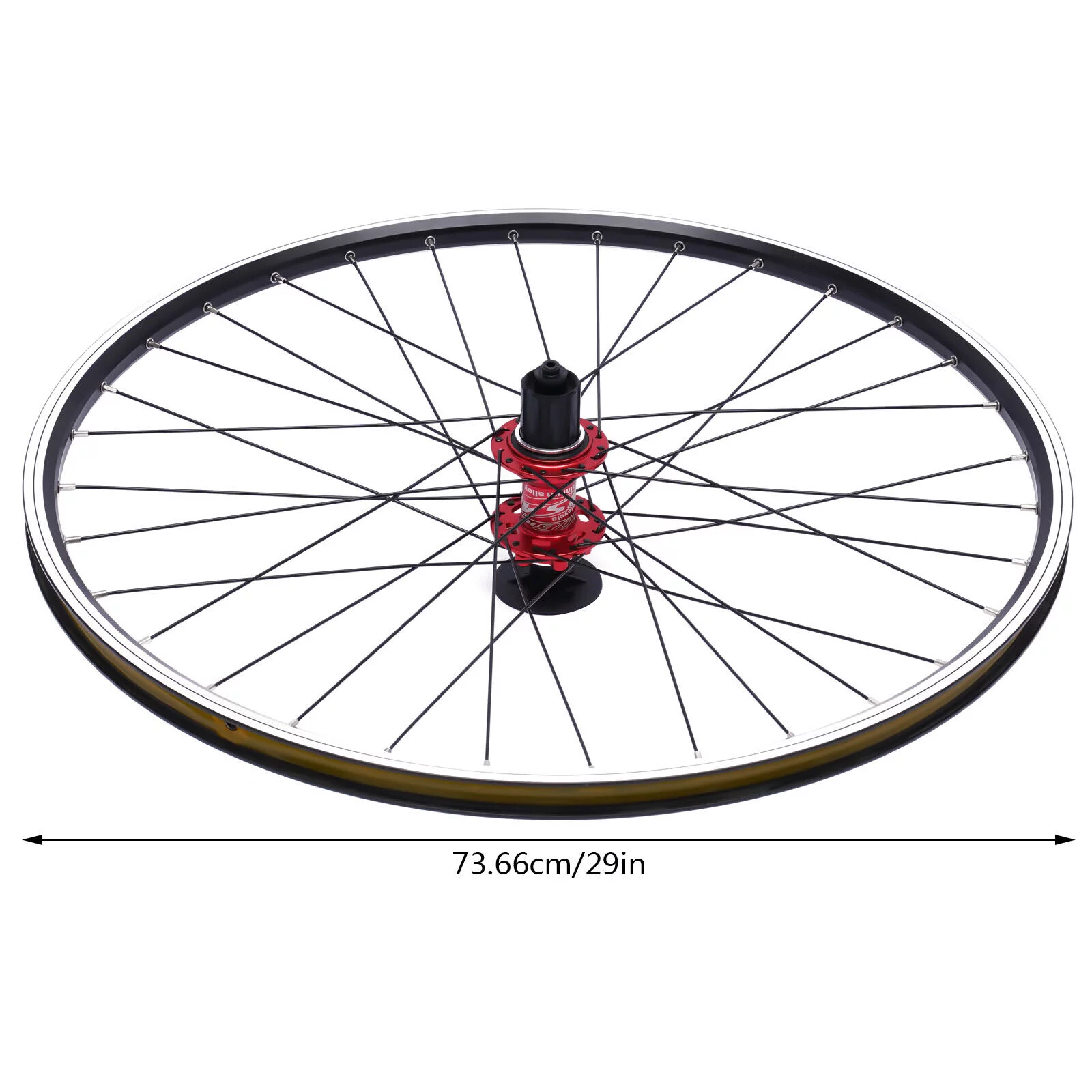 29 inch Front & Rear Wheel Mountain Wheelset Red Hub Disc Brake Bicycle Wheels Set