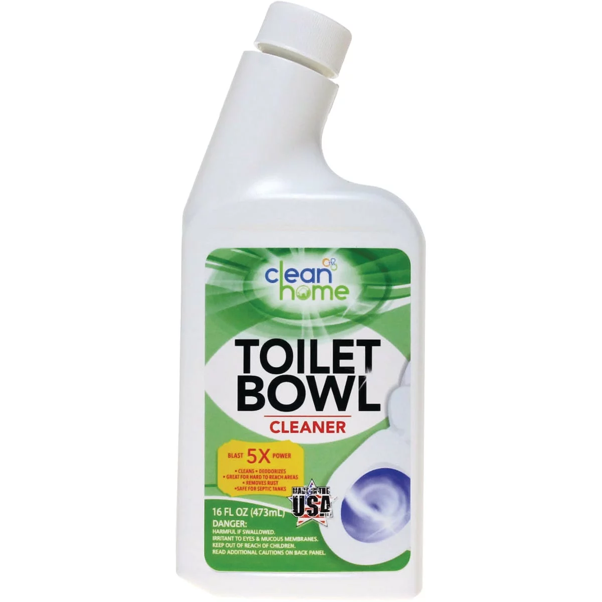 Clean Home 16 oz Liquid Chlorine Toilet Bowl Cleaner HS-100284 Pack of 12