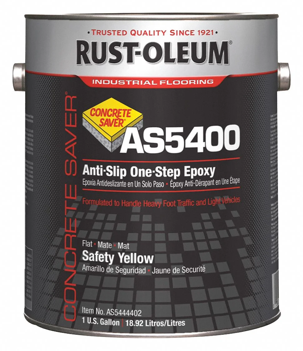 Rust-Oleum Floor Coating,Safety Yellow,1 gal,Can AS5444402