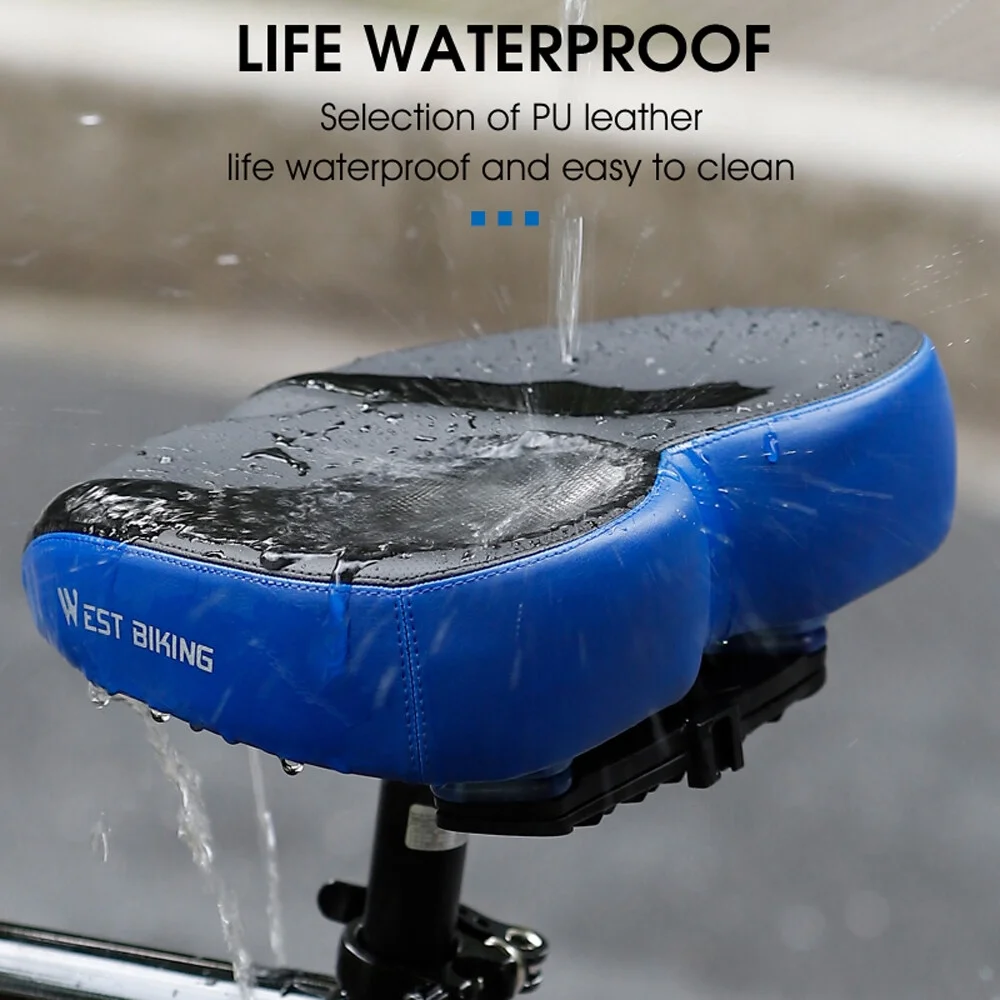 WEST BIKING Bicycle saddle,Widen Thicken Road Distance Saddle Soft Widen Bike Cushion Bike Seat Cushion BUZHI Wemay Widen Men Women Men Women Road