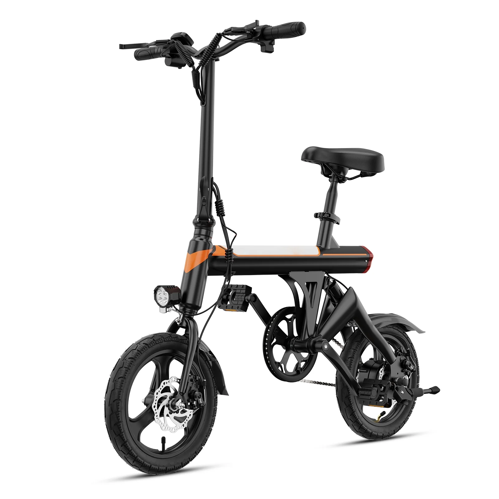 Yoloway EB3 Folding Electric Bike for Adults, 350W Electric Bicycle with 36V/7.5AH Battery, 14