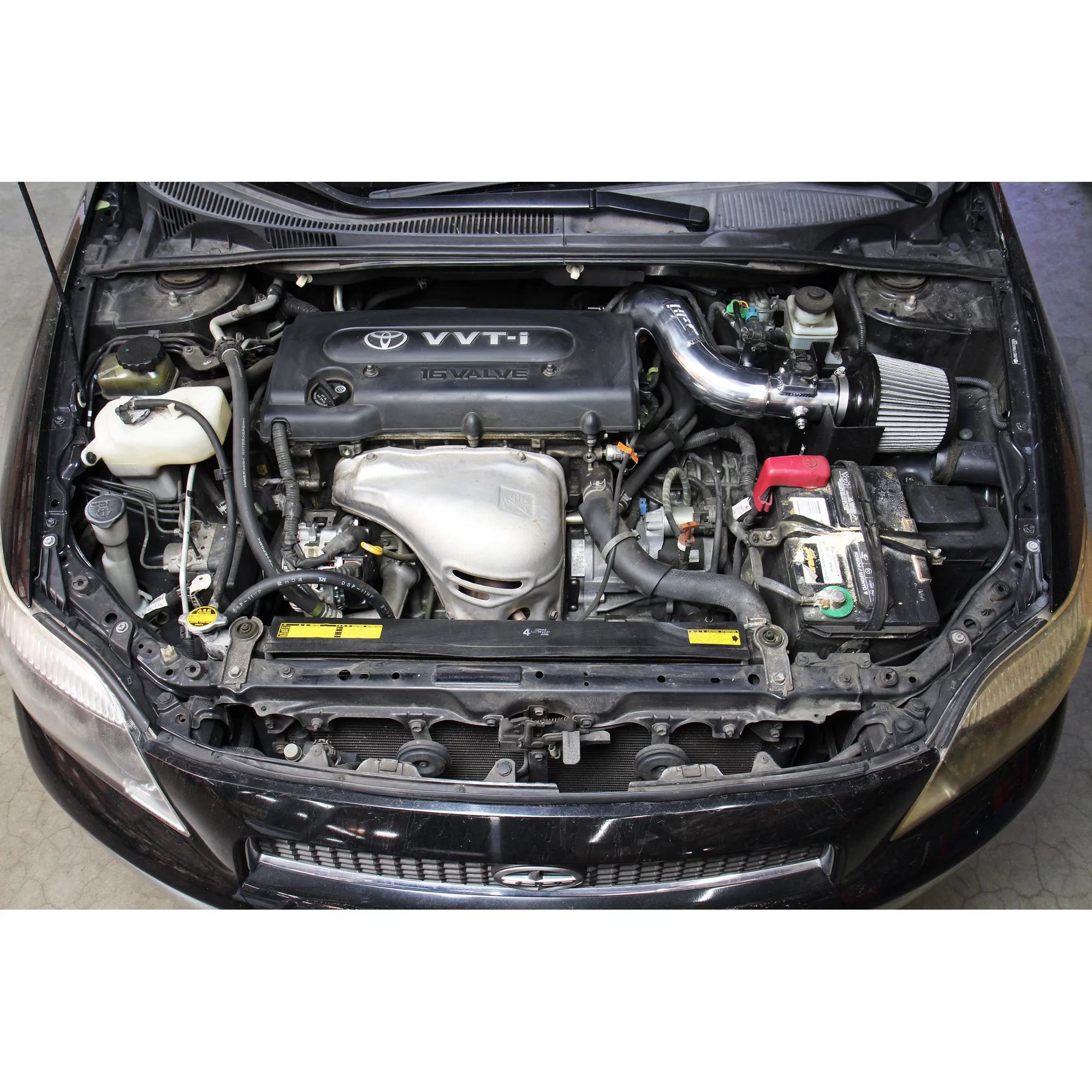 HPS Performance Black Shortram Air Intake Kit Compatible for 2005-2006 Scion tC 2.4L, 827-515WB