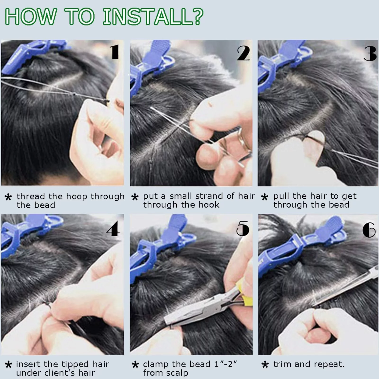 MY-LADY Micro Loop Hair Extensions Human Hair Human Hair Extensions Micro Beads Hair Extensions Real Hair Silky Straight 20