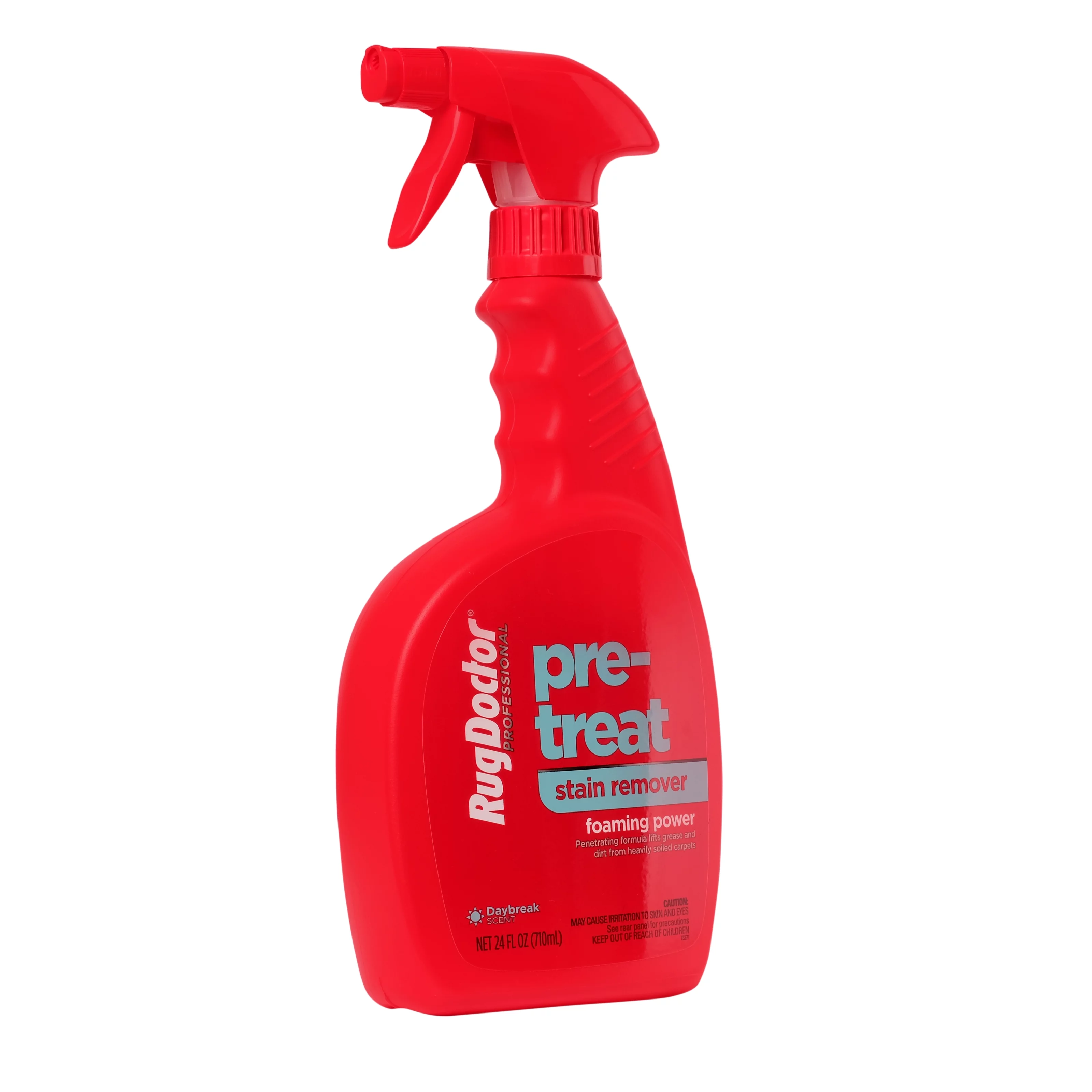 Rug Doctor Pro Pre-Treat Stain Remover (24 oz.); Effective, Penetrating, Non-Toxic Formula Lifts Dirt and Grease; Foaming Power Reaches Deep into Soft Surfaces to Treat Toughest Stains; Daybreak Scent