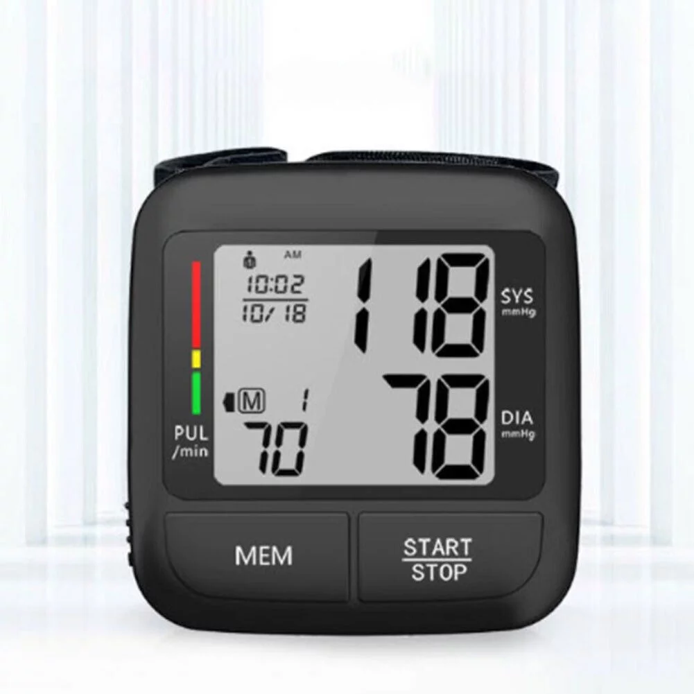 US LCD Digital Blood Pressure Monitor BP Cuff Gauge Automatic Machine Test Wrist