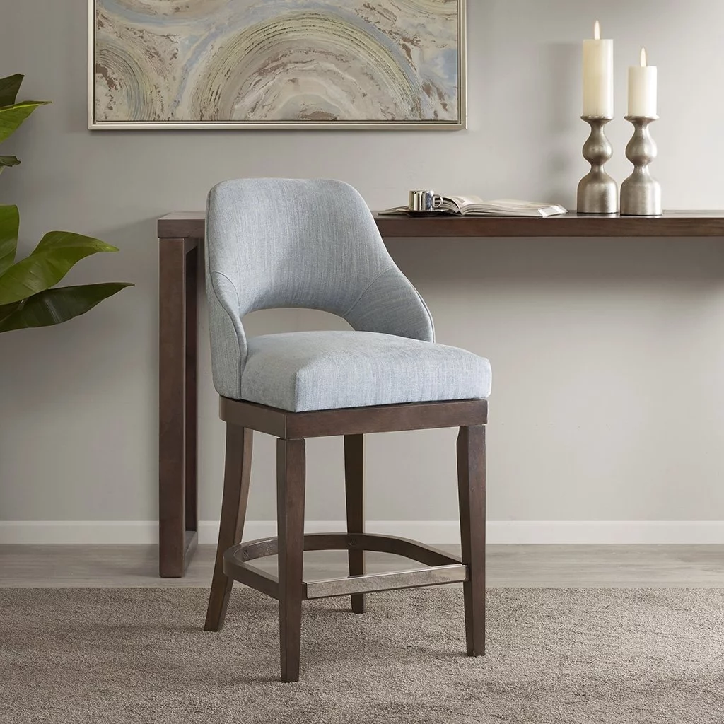Jillian Counter Stool With Swivel Seat Blue See below
