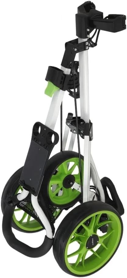 Golf Pro Lite 3 Wheel Golf Cart White/Green
