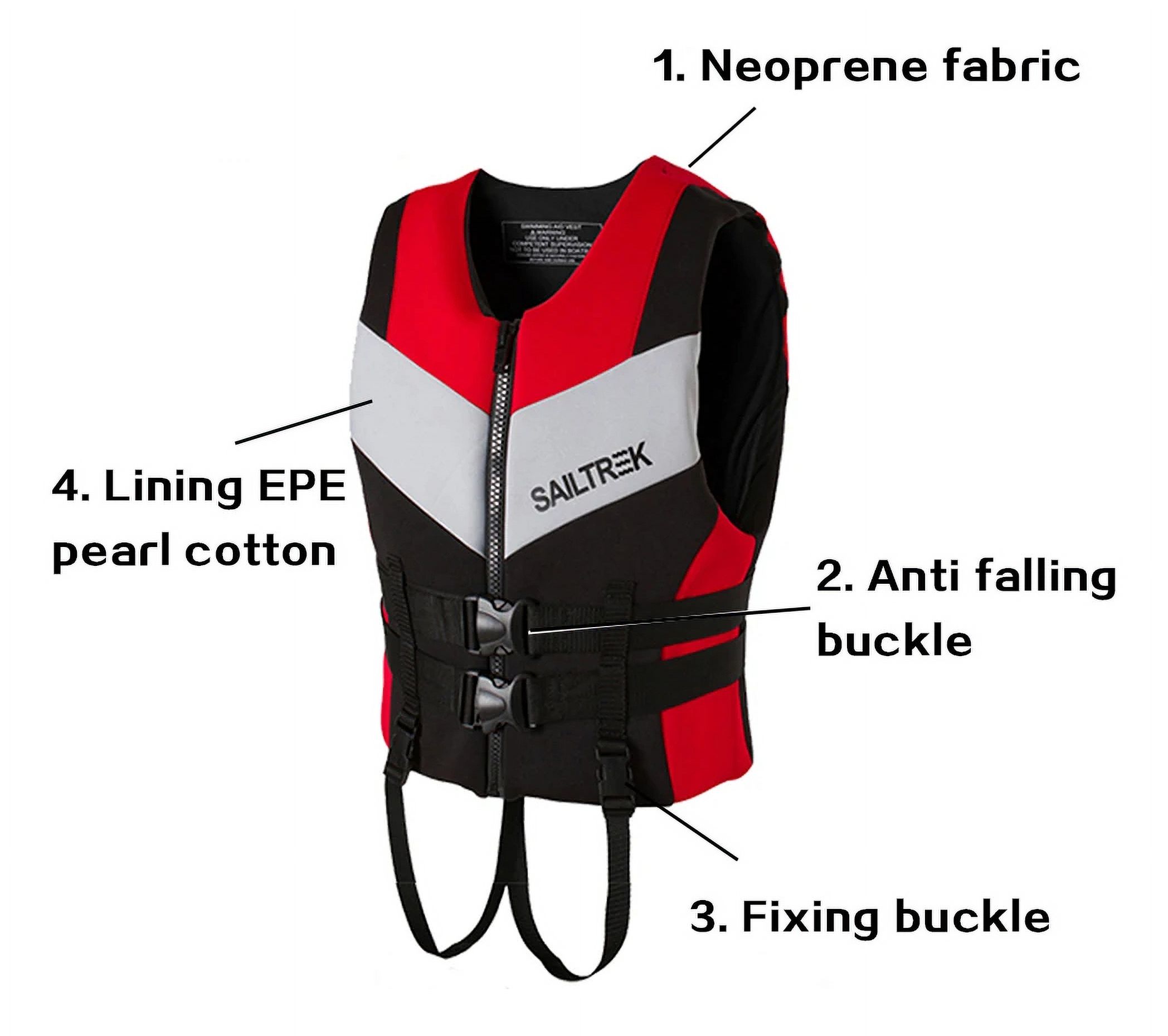 Adult life jackets, safety vests, water sports thickened outdoor swimming high buoyancy vests