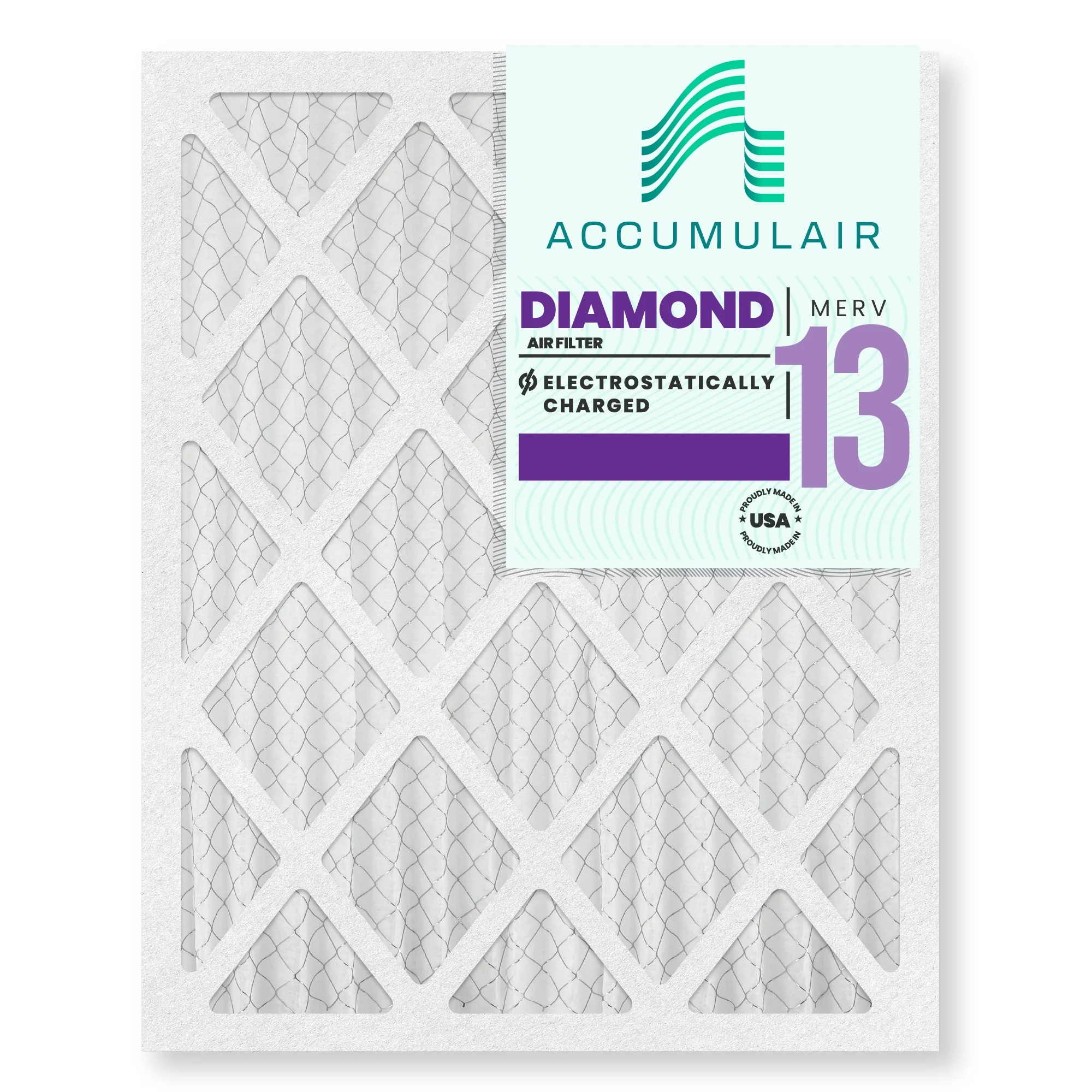 Accumulair Diamond 12.5x21x2 MERV 13 Air/Furnace Filters (6 pack)