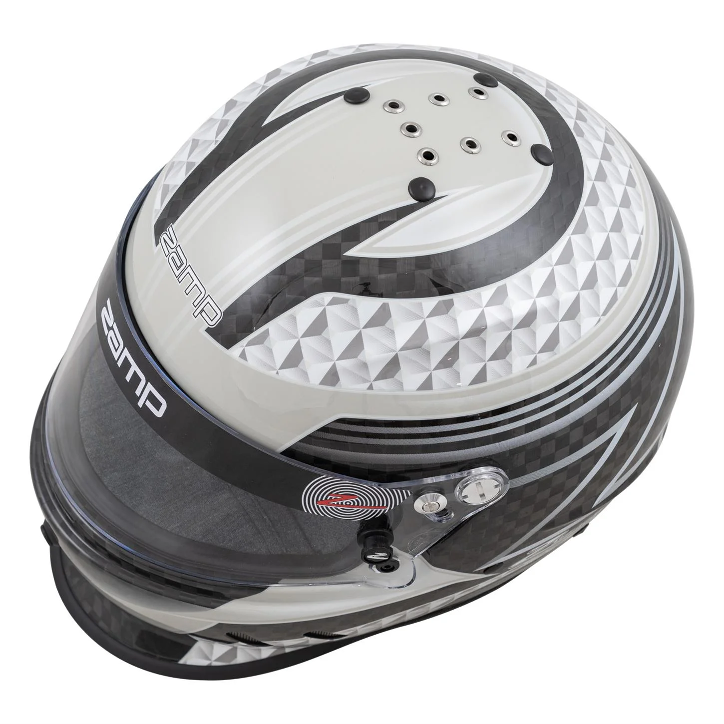 Zamp RZ-65D Carbon SA2020 Helmet, Black/Gray, Large