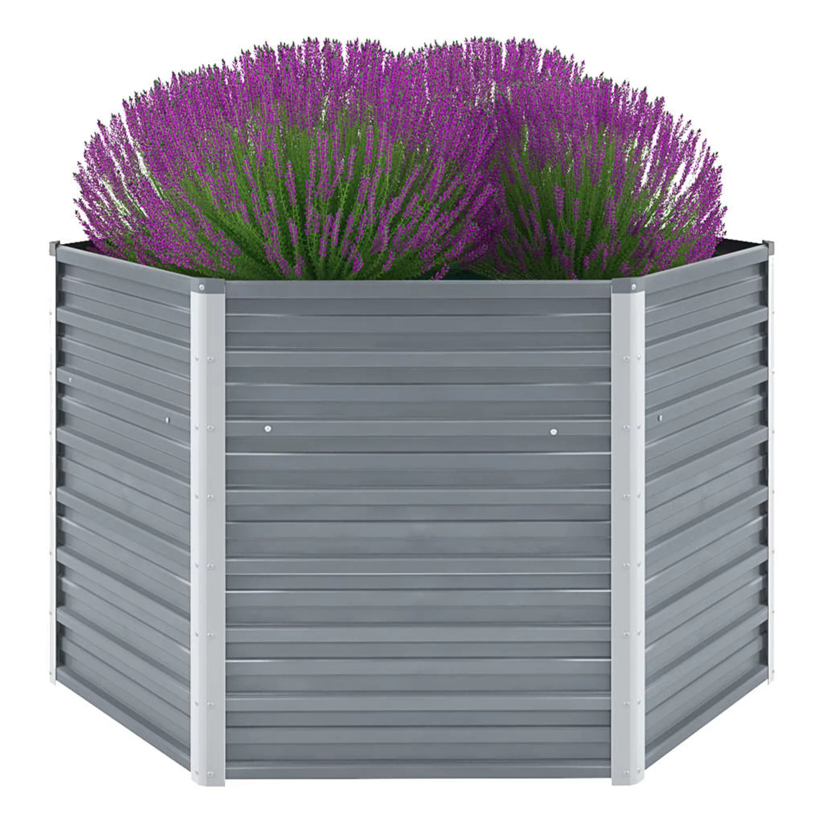 Dcenta Garden Raised Bed Galvanized Steel 50.8