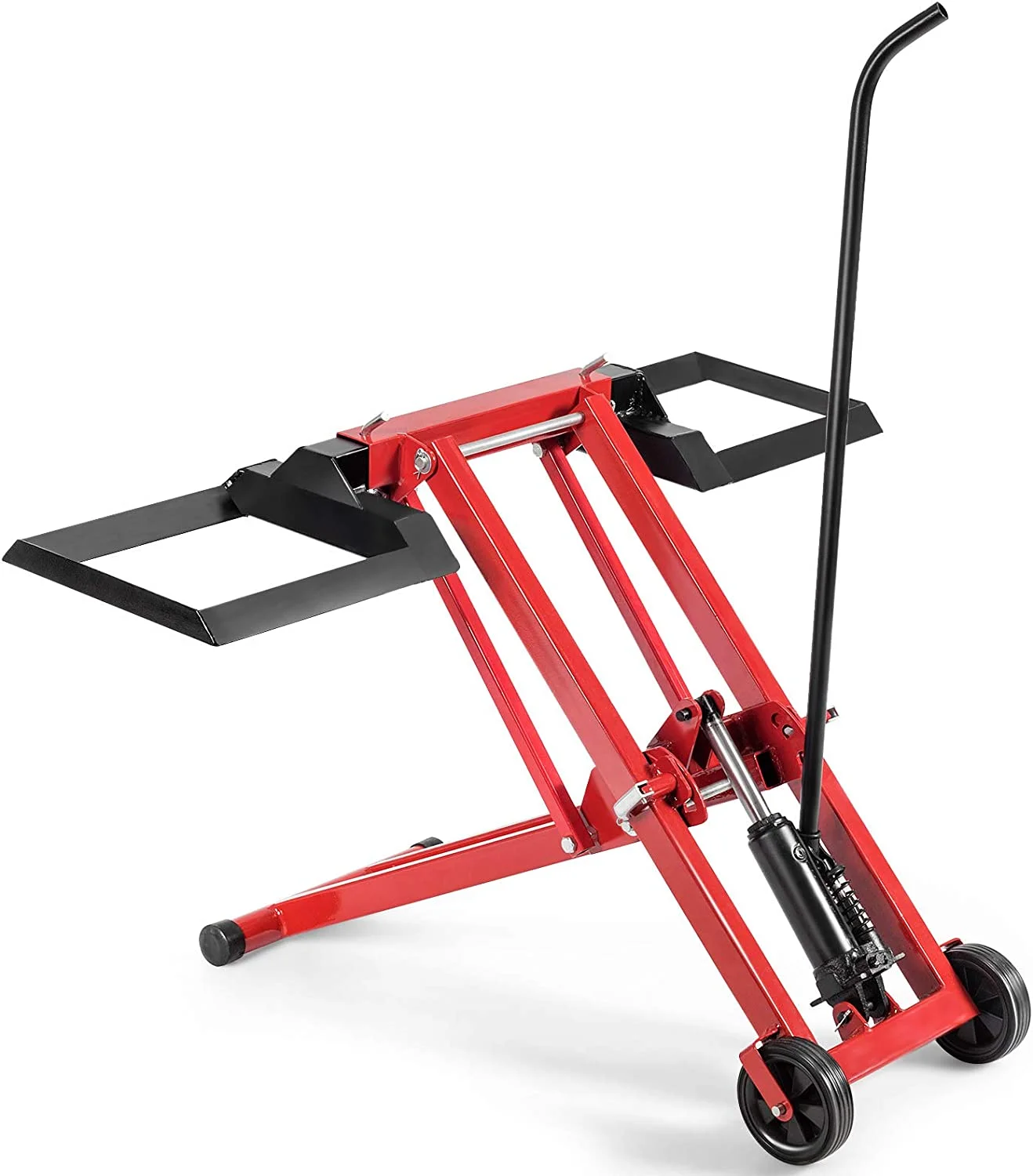 Lawn Mower Lift, 500LBS Zero Turn Mower Lift with Hydraulic Jack, Mower Lift Jack for Riding Tractors