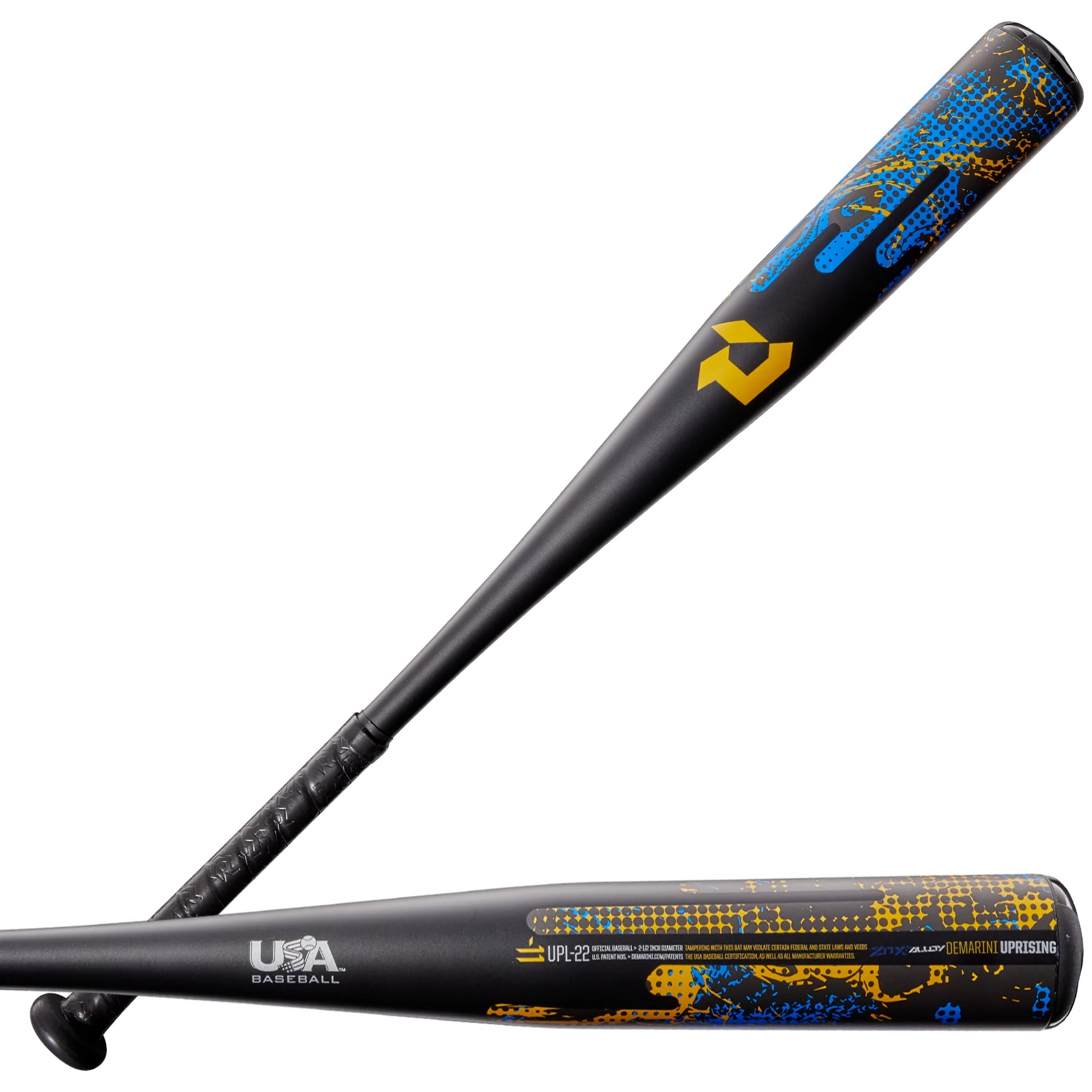 DeMarini 2022 Uprising (-11) 2 1/2 In. USA Baseball Bat - 30 In./19