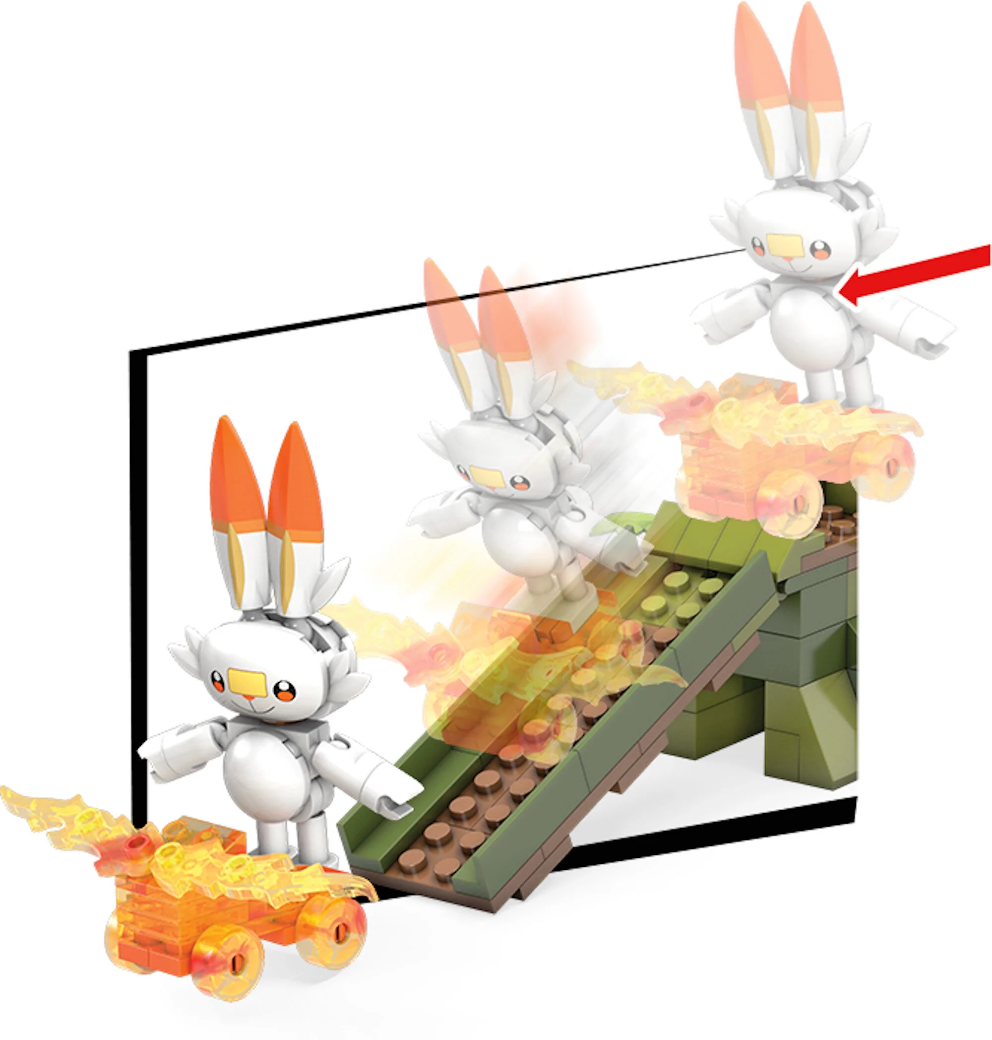 Mega Construx Pokemon Grookey vs Scorbunny Construction Set with character figures, Building Toys for Kids (134 Pieces)