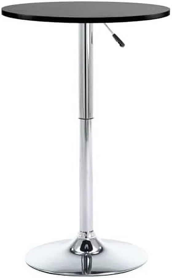 JYHOME Round Pub Table  Height Adjustable  Table 25-35 inches   Swivel Table Top