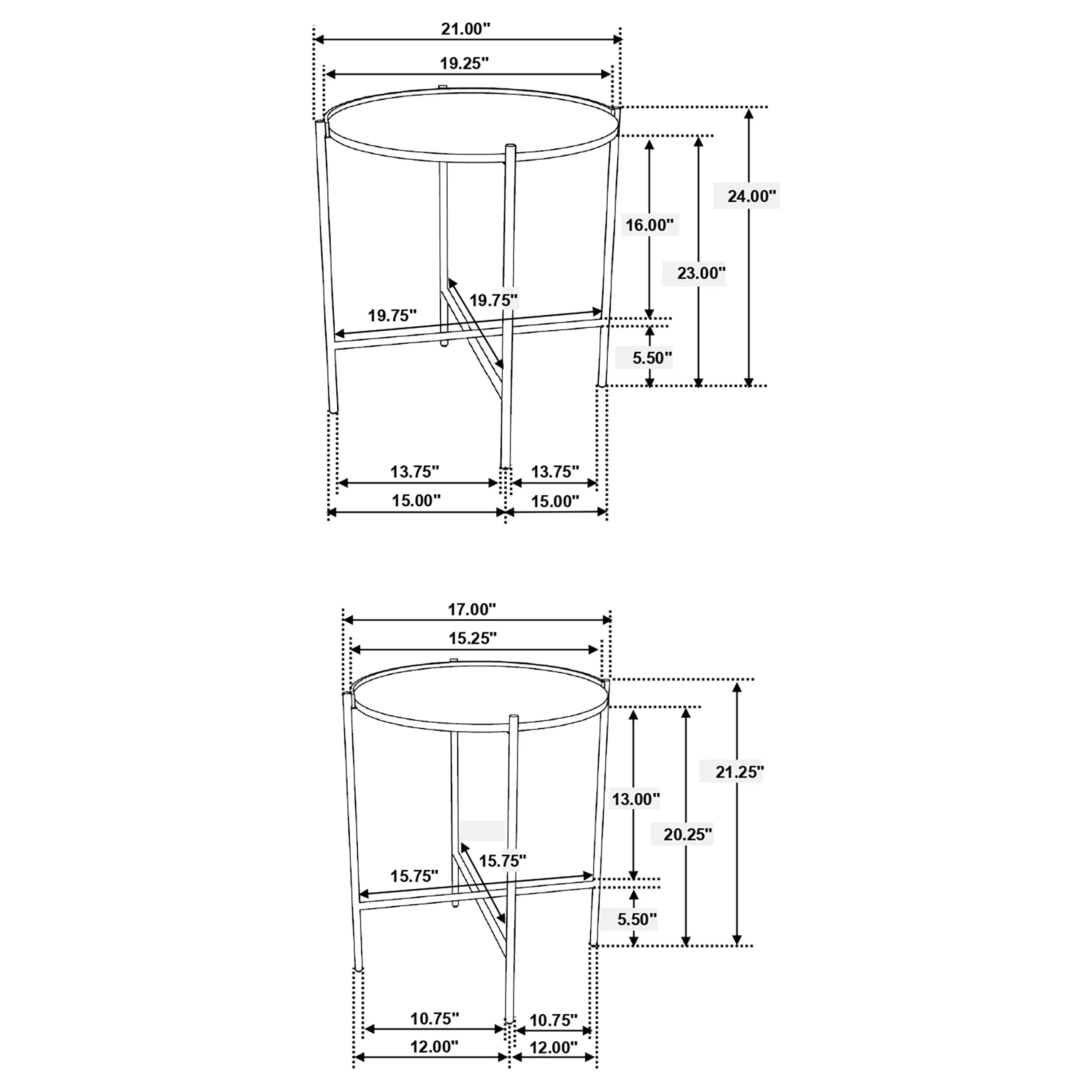 Malka 2-Piece Nesting Table